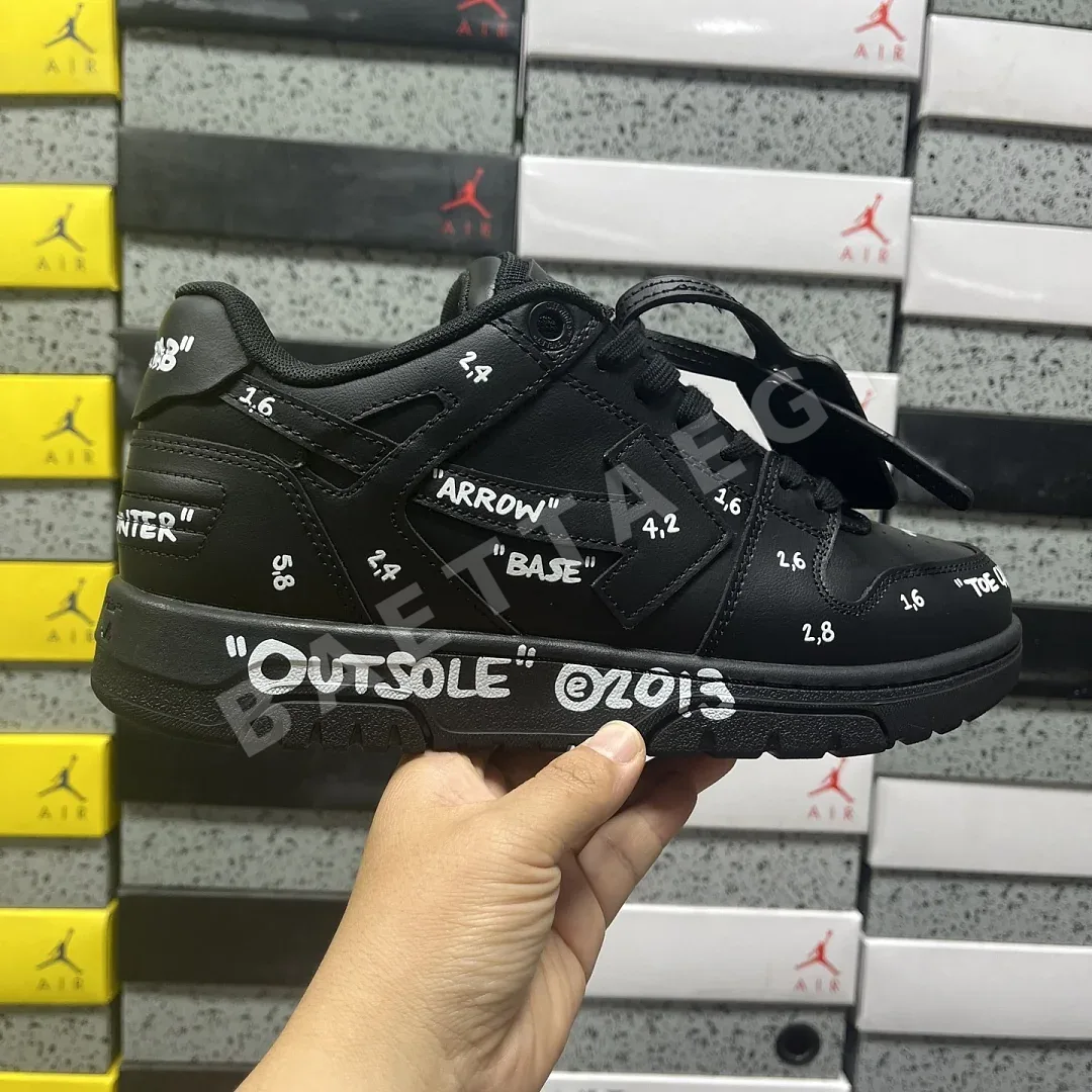 오프화이트 아웃 오브 오피스 OOO 로우 탑스 블랙 202440 Off White Out Of Office OOO Low Tops 상세 이미지 9