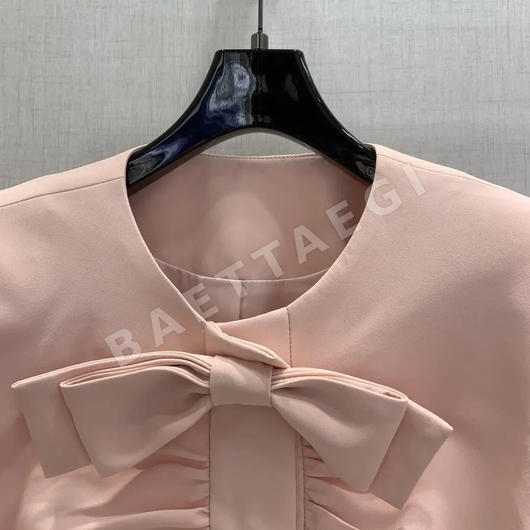 발렌티노 플리츠 리본 장식 여성 자켓 상세 이미지 5