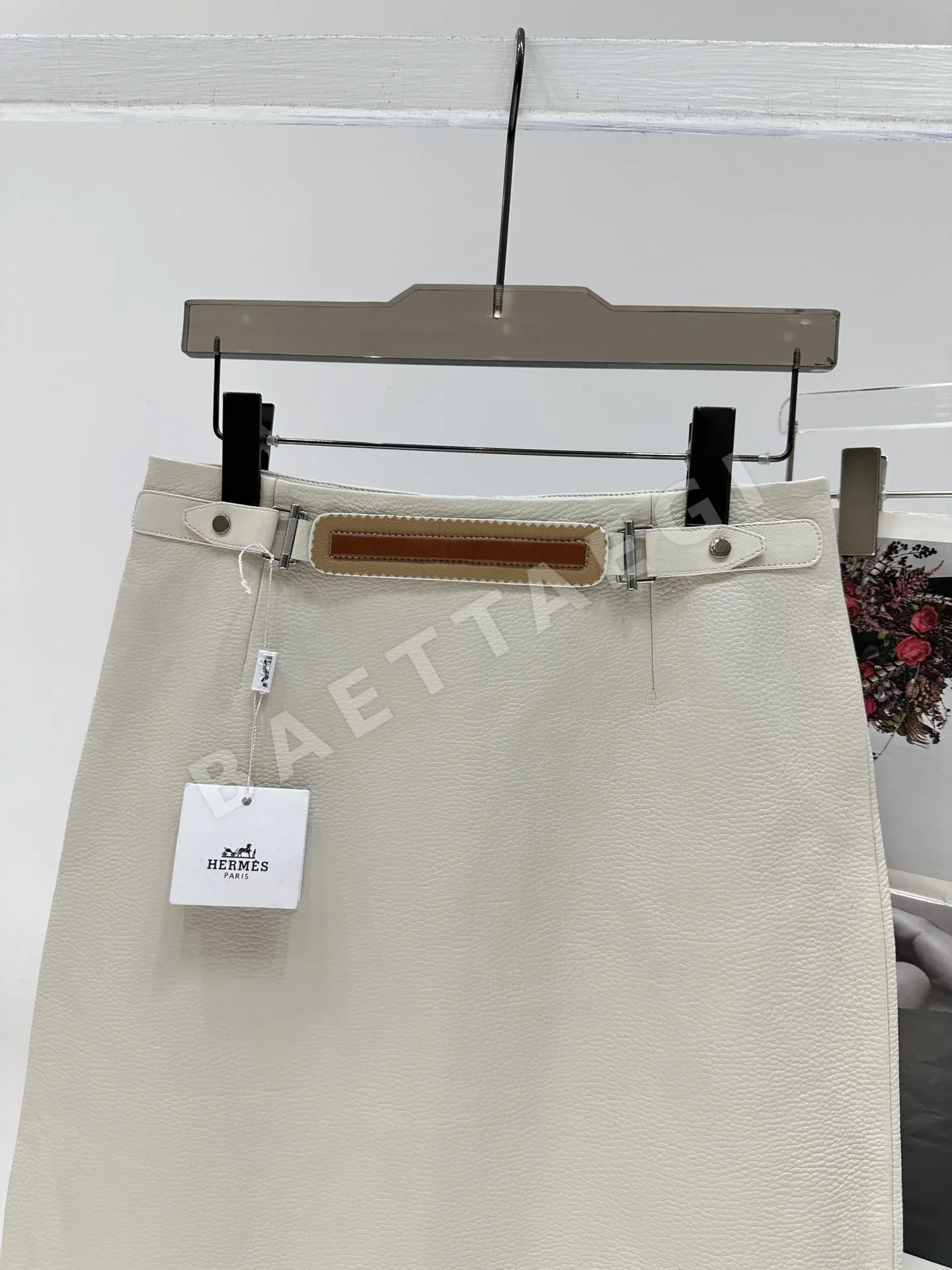 에르메스 램스킨 가죽 스커트 상세 이미지 4