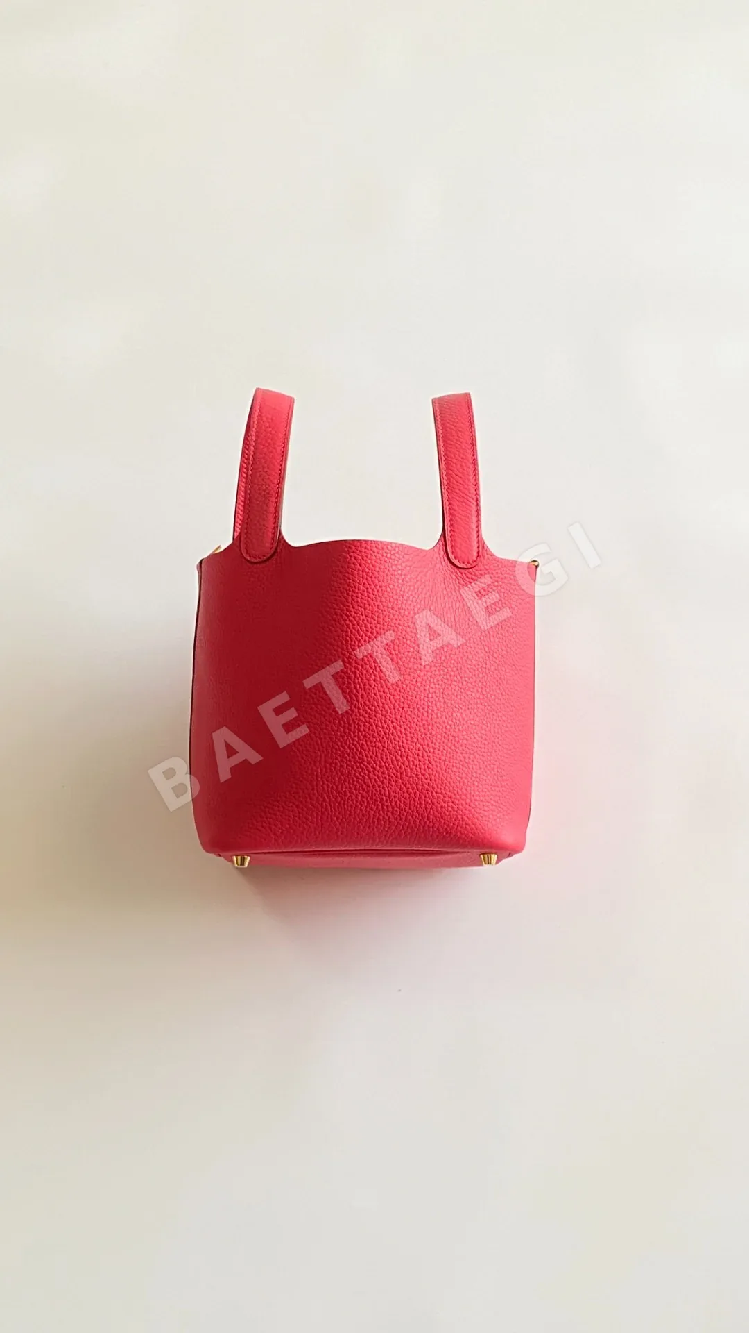 에르메스 오리지널 TC 가죽 바스켓백 상세 이미지 3