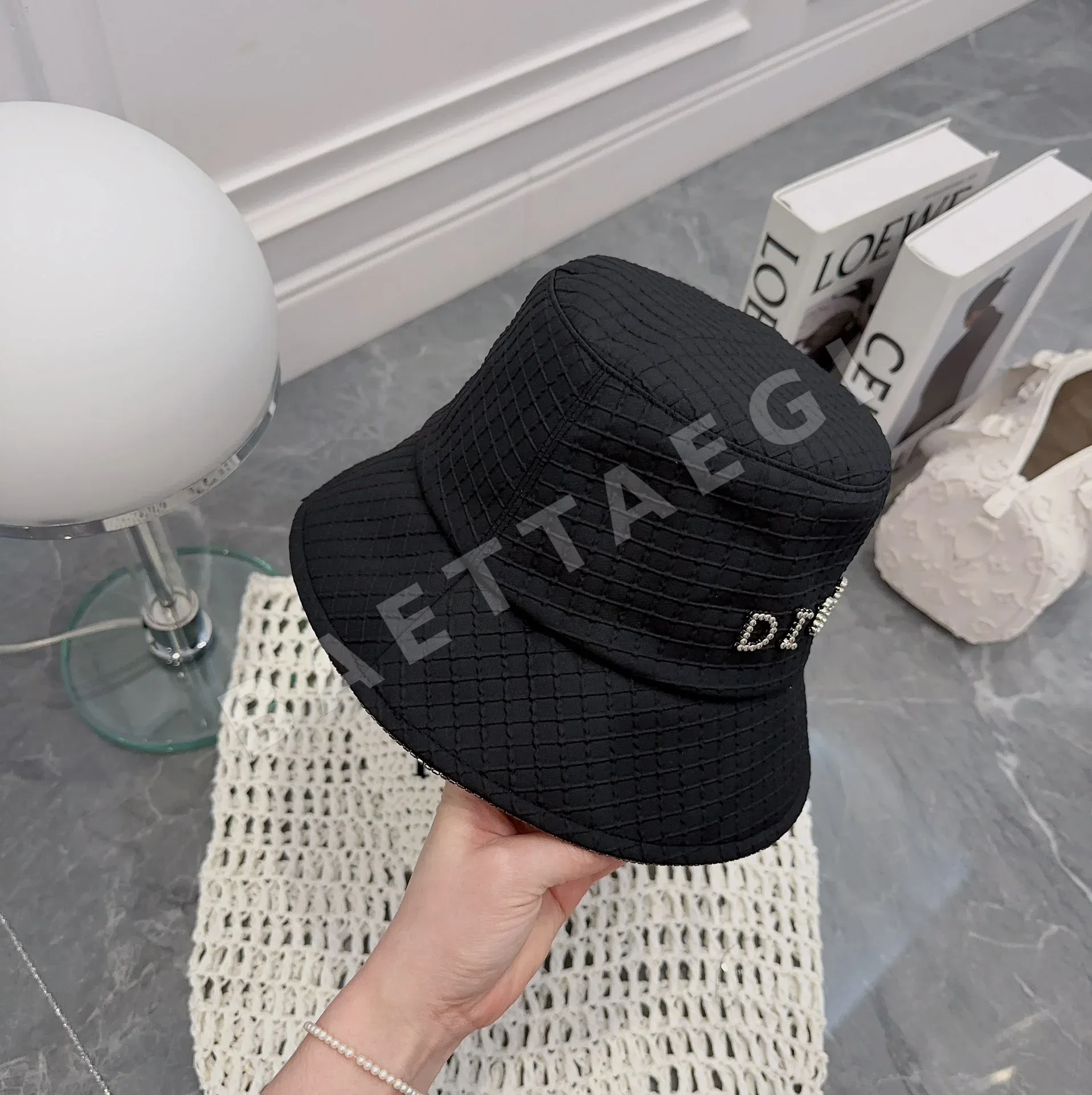 디올 오트쿠튀르 자카드 어부 버킷햇 모자 상세 이미지 5