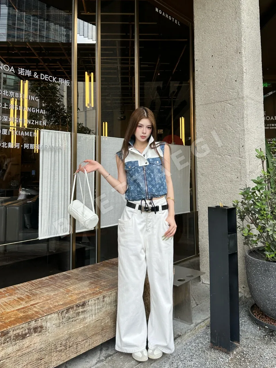 루이비통 여성 코튼 반팔 티셔츠 97704