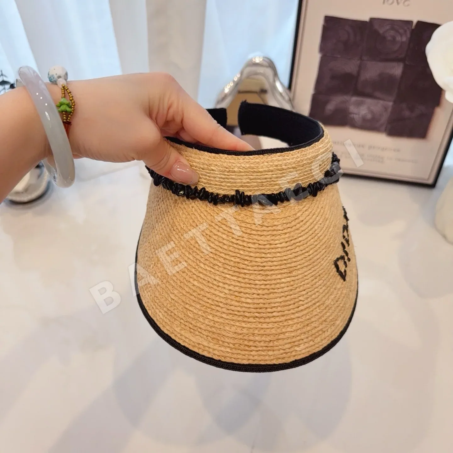디올 라피아 바이저 모자 상세 이미지 8