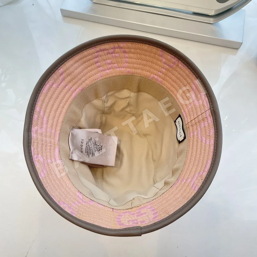 구찌 모노그램 트림 버킷 햇 모자 상세 이미지 8
