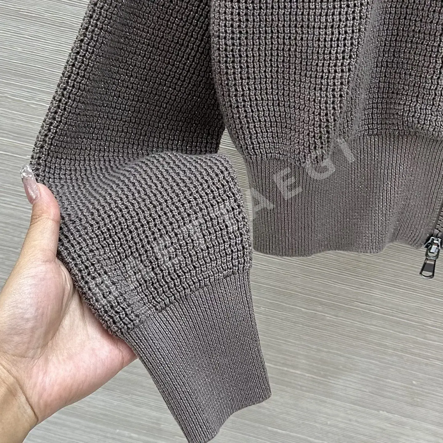 브루넬로쿠치넬리 스탠드카라 슬림핏 더블지퍼 가디건 자켓 상세 이미지 6