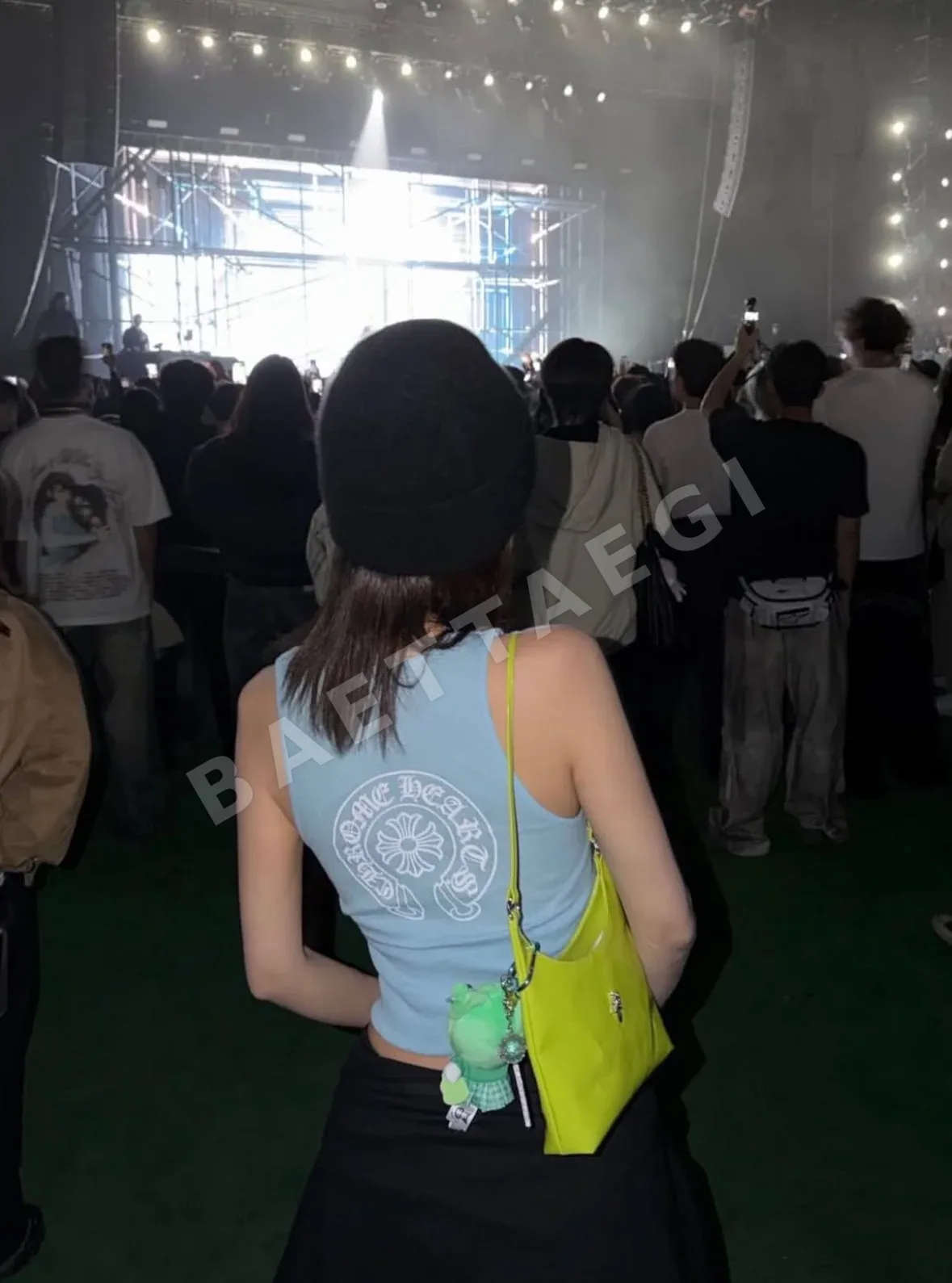 크롬하츠 여성 파란색 니트 반팔 원피스 96633