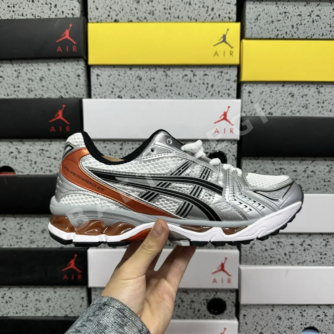 아식스 [LZ] 젤 카야노 14 1201A019-109 200592 Asics Gel-Kayano 14 White Piquant Orange 상세 이미지 4