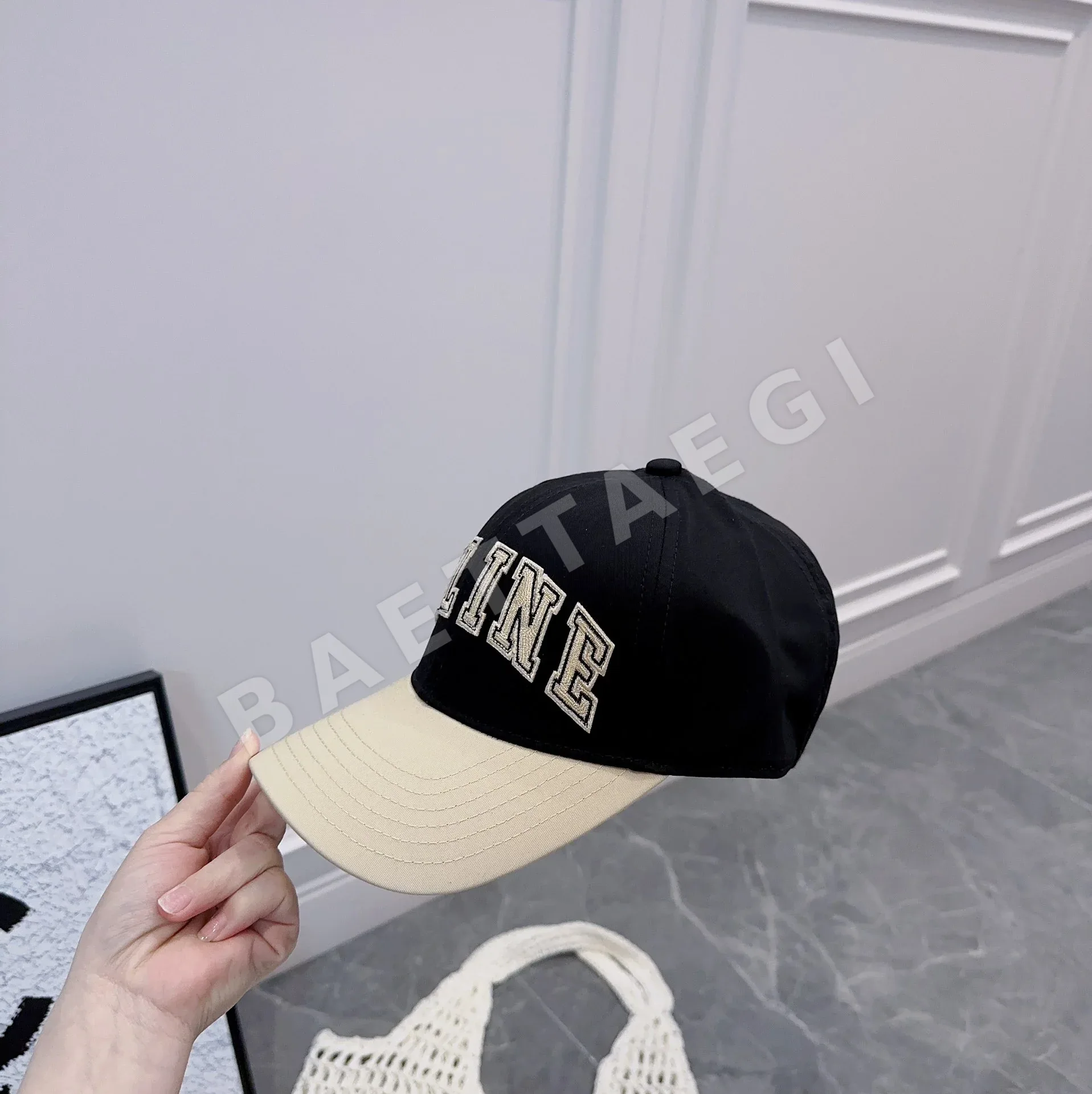 셀린느 네이비 코튼 캡 상세 이미지 8