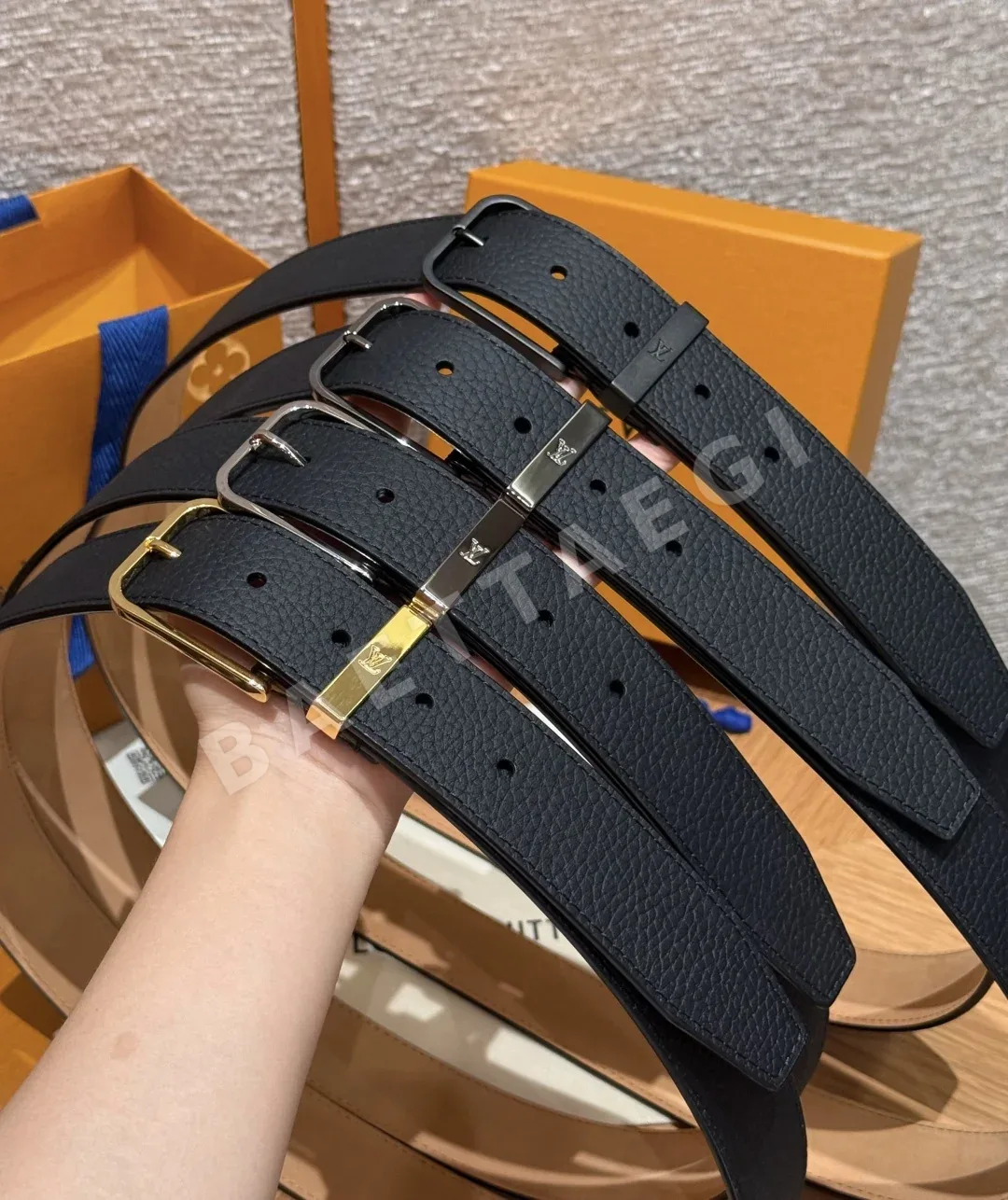 루이비통 더블페이스 핀버클 양면 가죽 벨트 상세 이미지 1