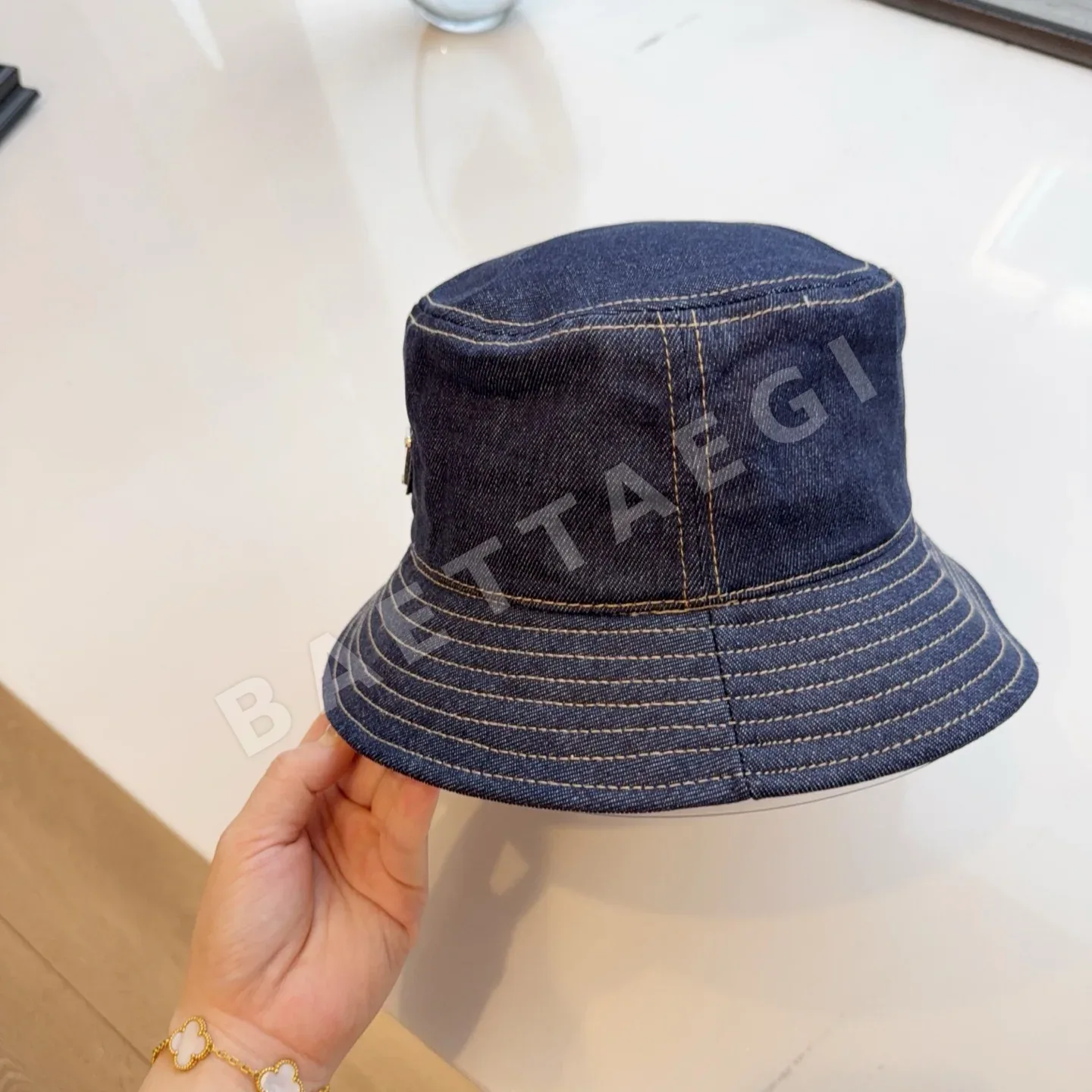 프라다 데님 피셔맨 캡 상세 이미지 7
