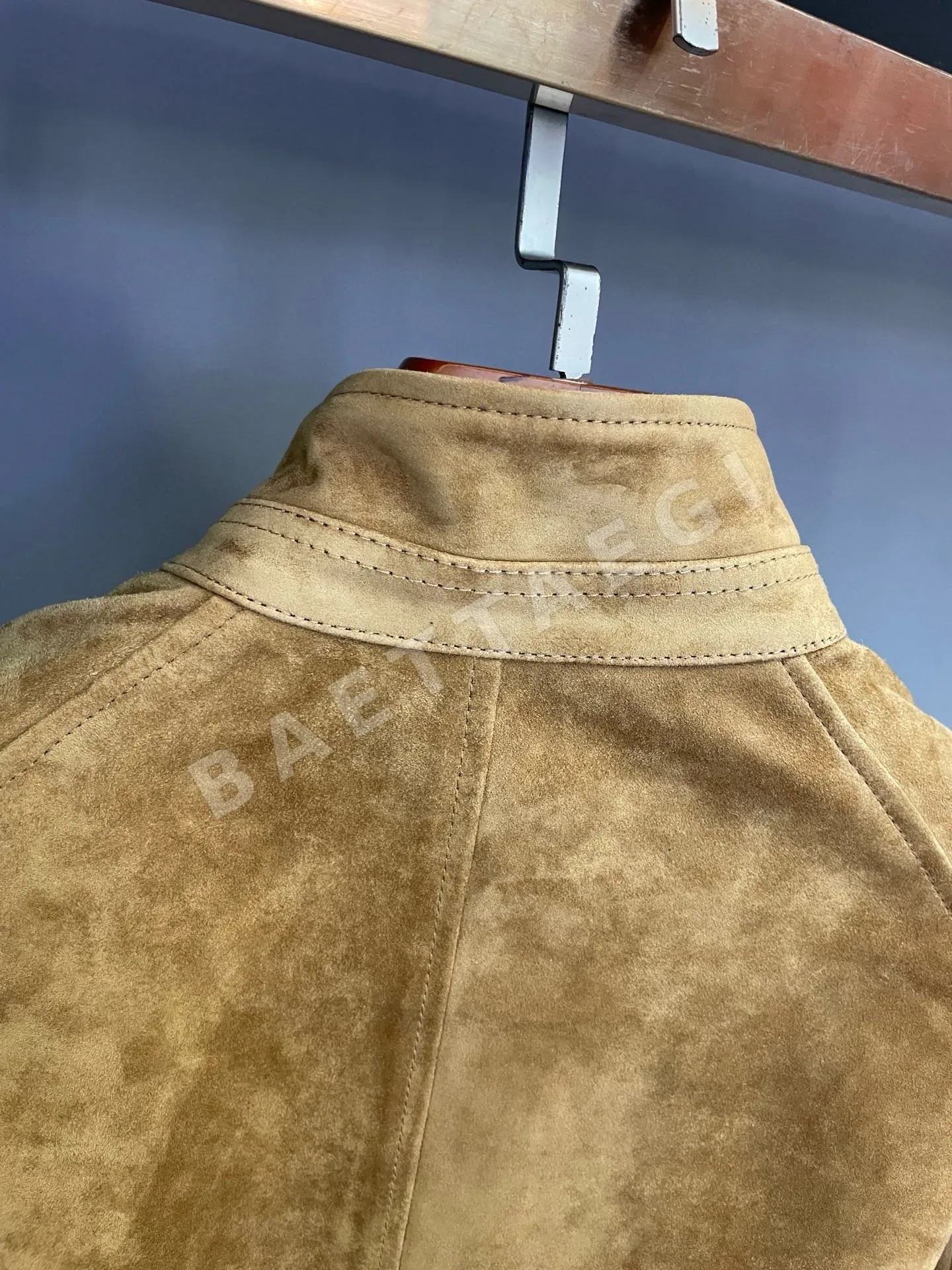 로로피아나 스웨이드 램스킨 스탠드카라 자켓 상세 이미지 9