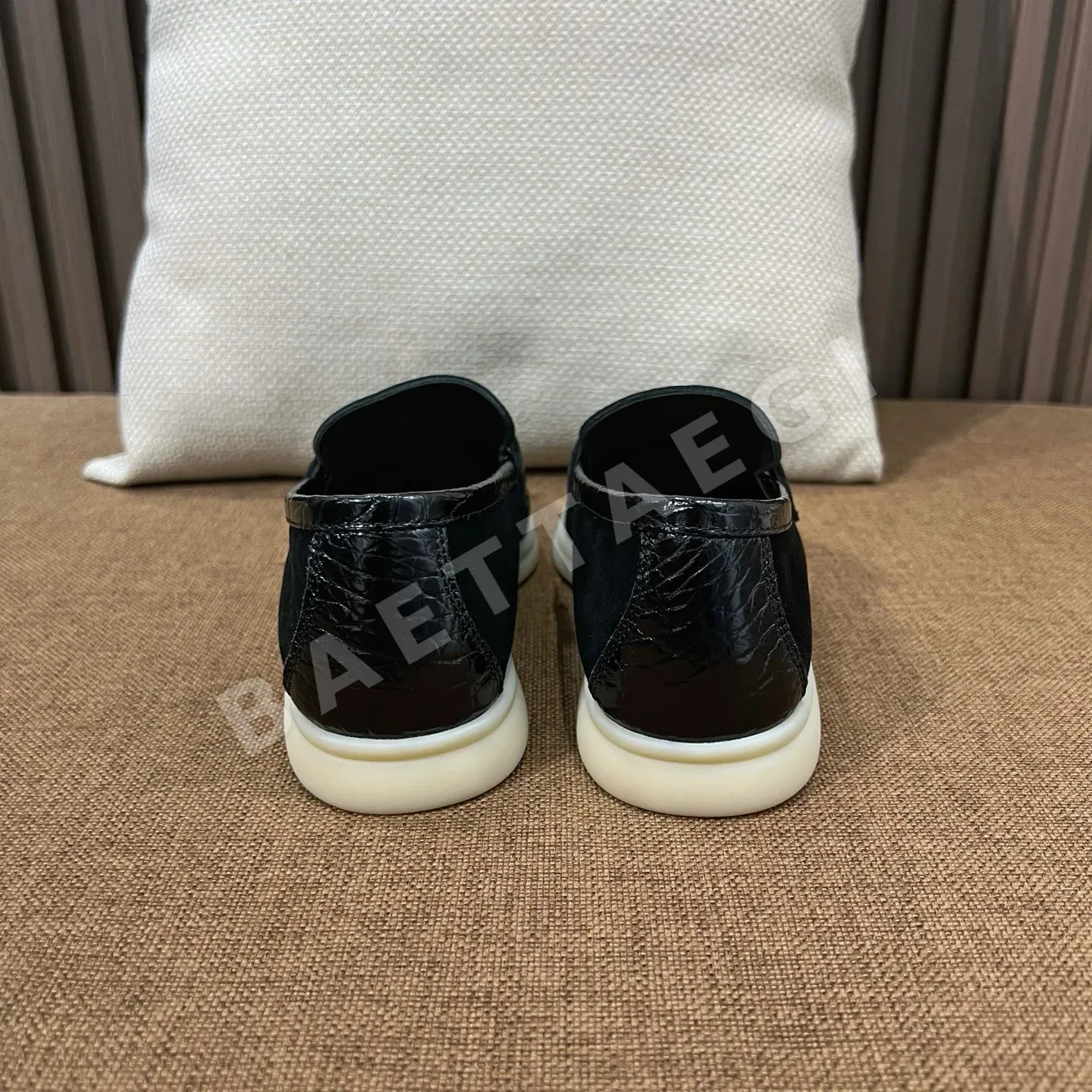 로로피아나 이탈리아산 스웨이드 악어가죽 남성 로퍼 9847 상세 이미지 8