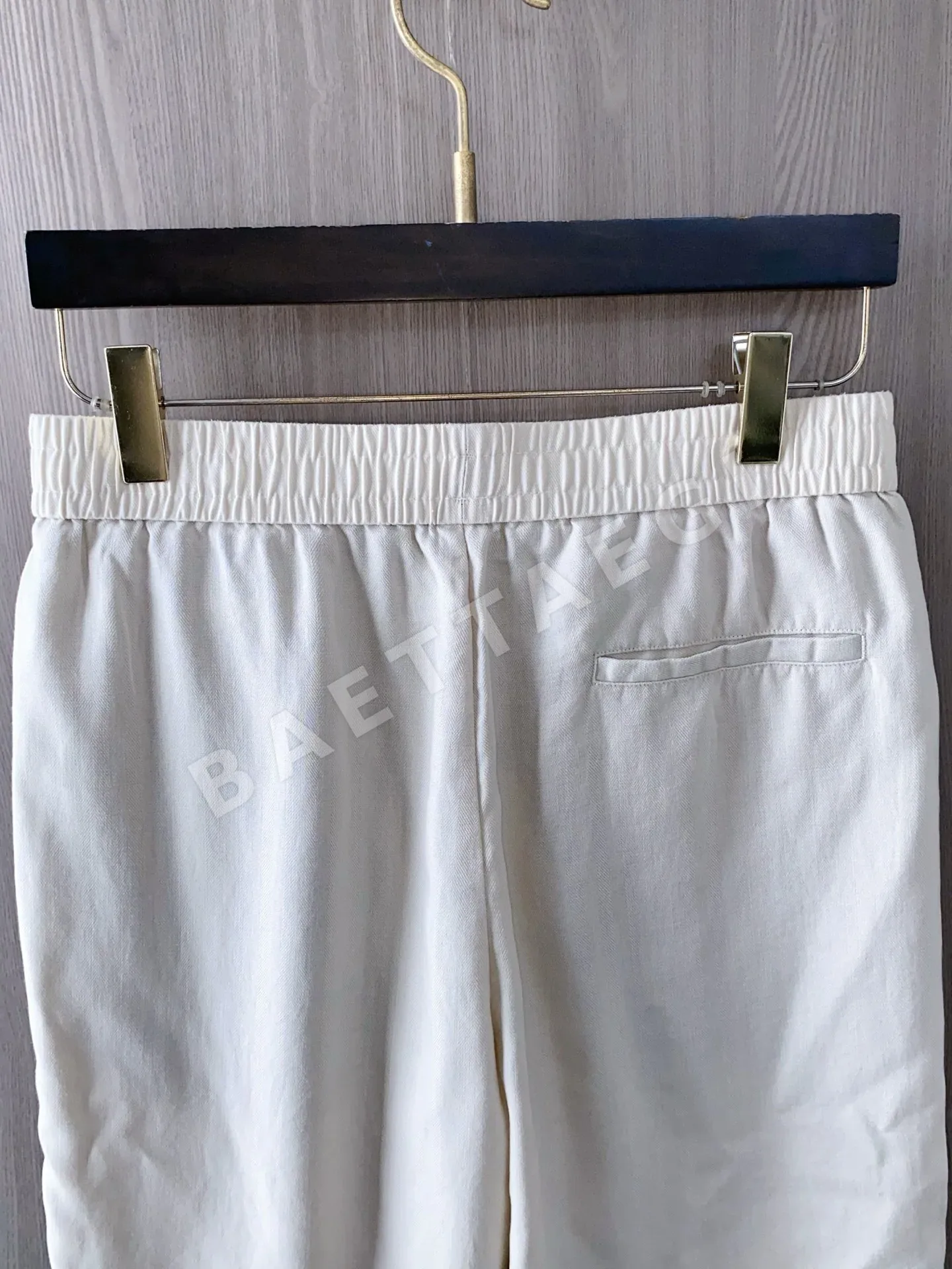 로로피아나 린넨 코튼 자수 남성 반바지 상세 이미지 8