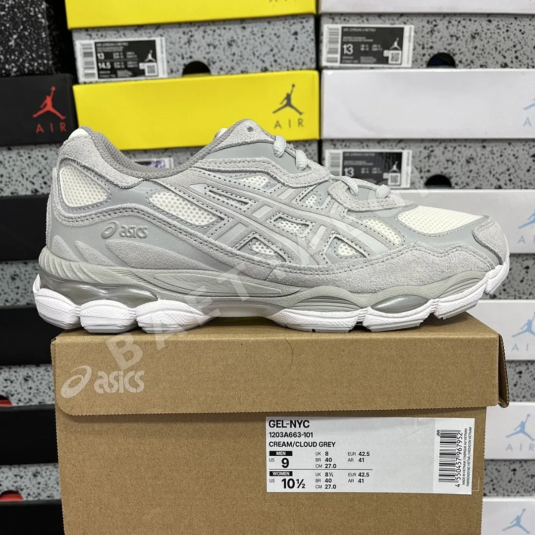 아식스 [ZC] 젤 NYC 1203A663-101 200326 Asics Gel-NYC Cream Cloud Grey