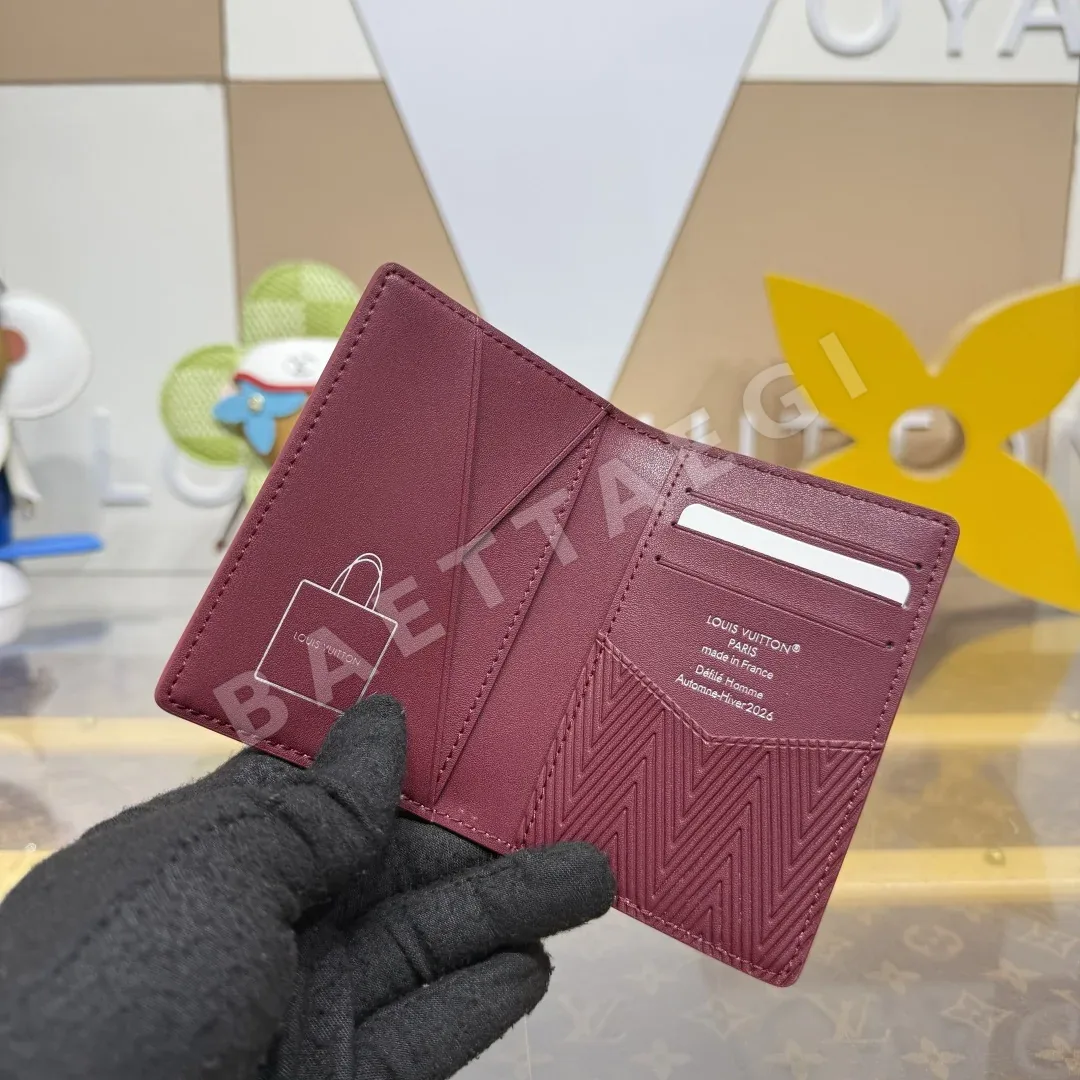 루이비통 옐로우 블루 소가죽 포켓 지갑 상세 이미지 7