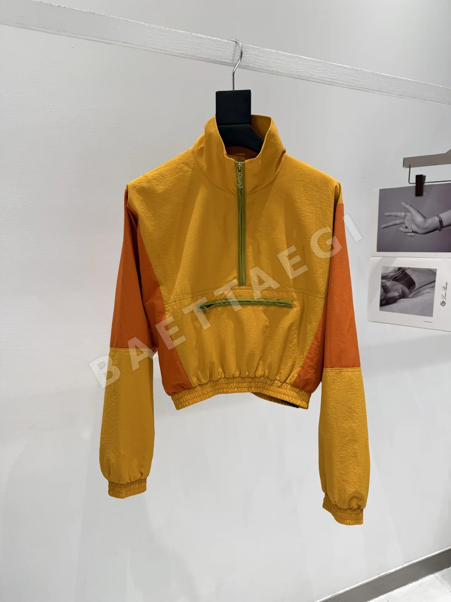 생로랑 YSL 자수 더블포켓 여성 자켓 153973