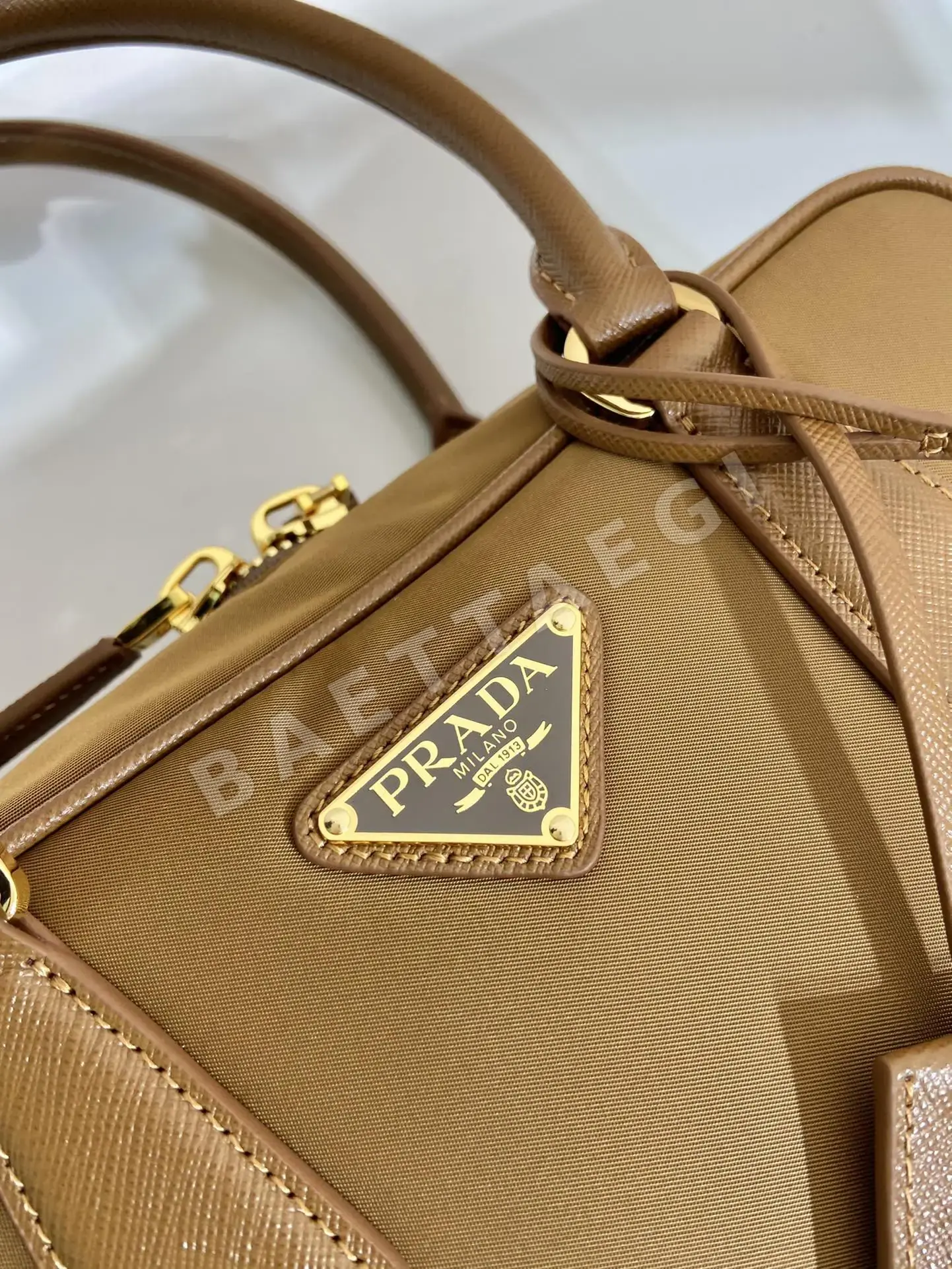 프라다 리사이클 나일론 더블 핸들 스몰 가방 1BB121 상세 이미지 7