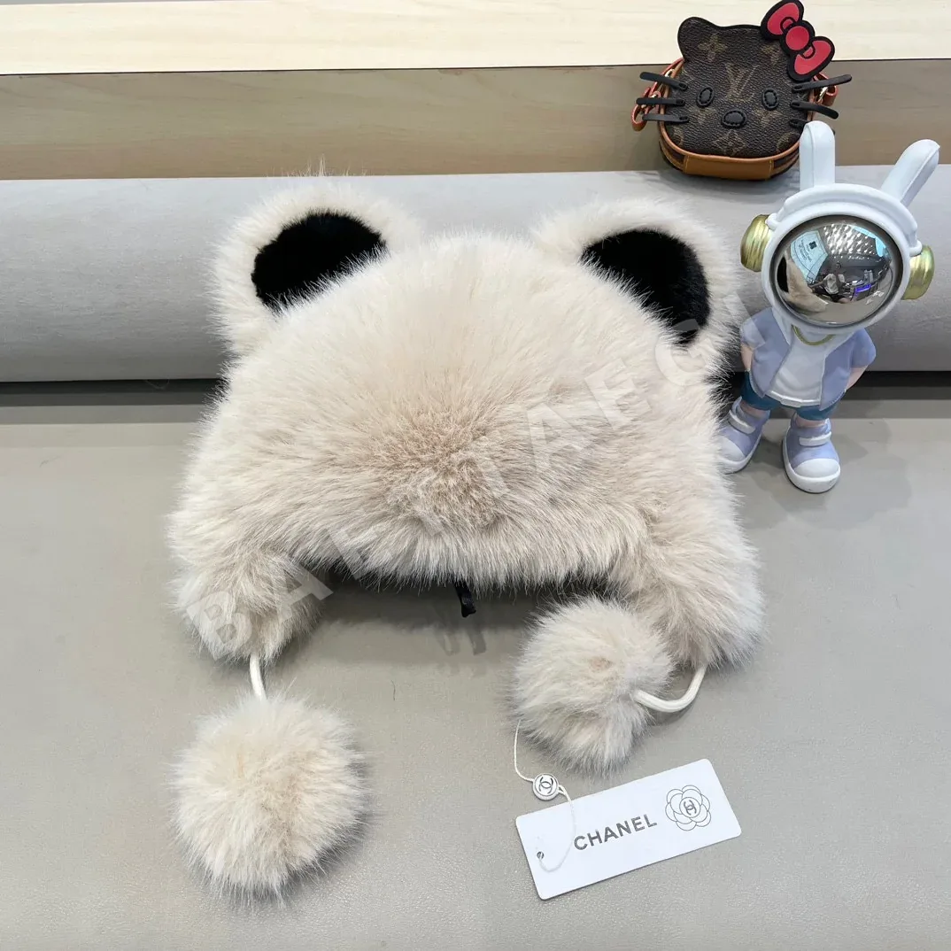 샤넬 페이크 퍼 곰 귀 모자 상세 이미지 7