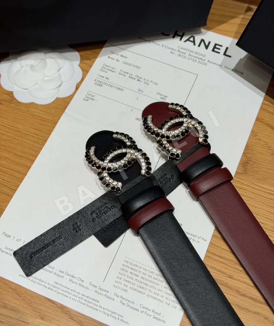 샤넬 리버서블 카프스킨 버클 벨트 30mm 상세 이미지 3
