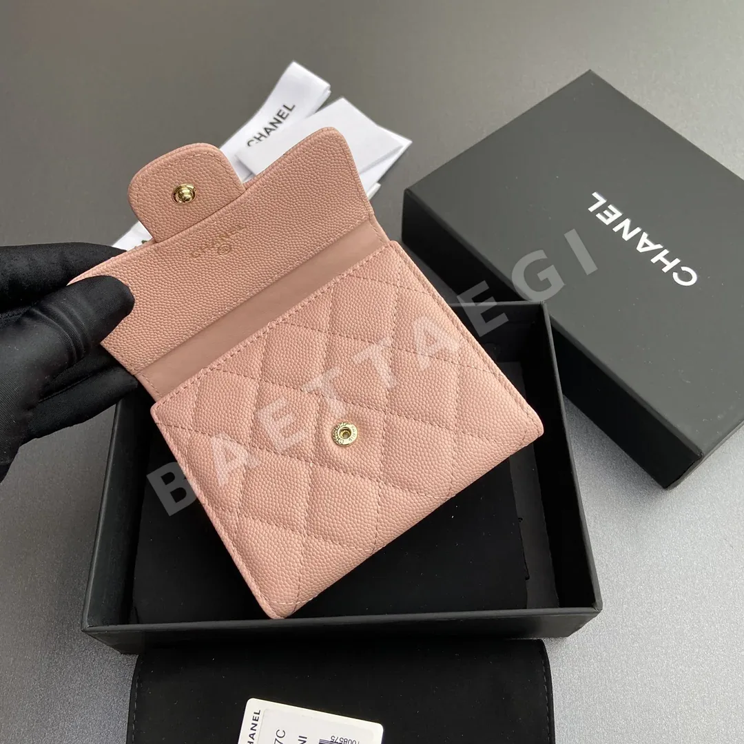 샤넬 특수 양가죽 3단 지갑 상세 이미지 6