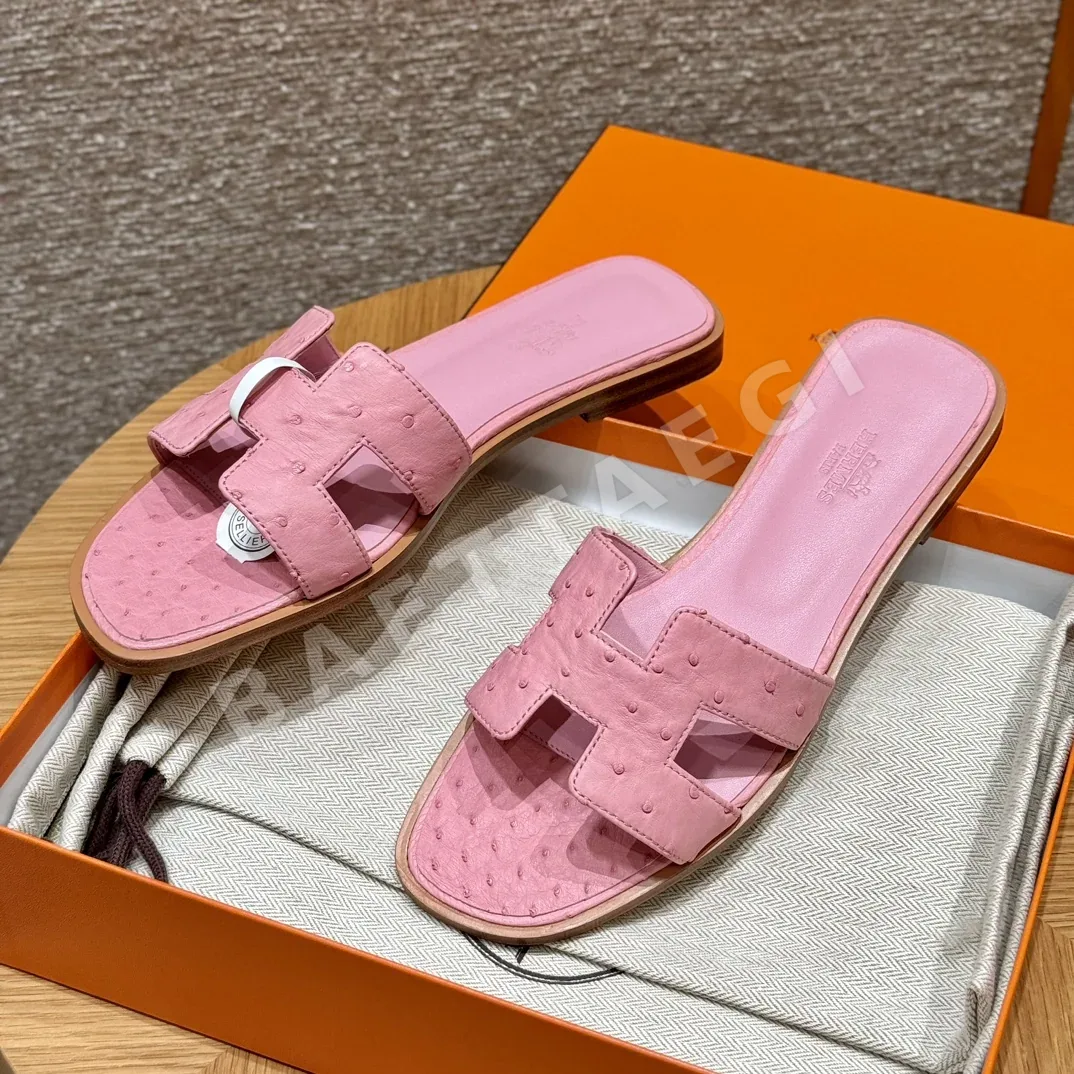 에르메스 오란 타조 가죽 샌달 상세 이미지 5