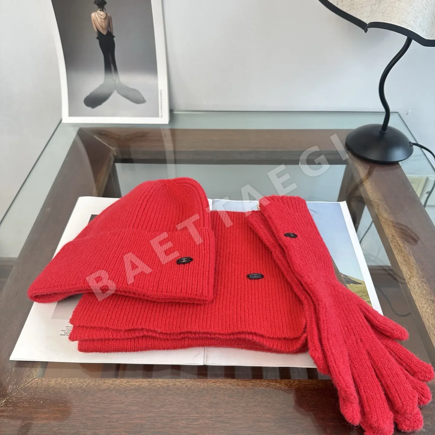 샤넬 울 니트 비니 모자 상세 이미지 2