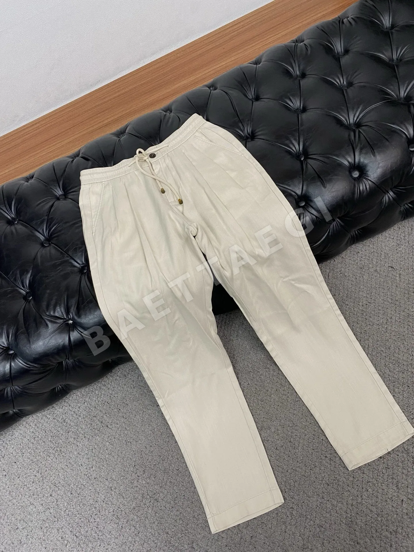브루넬로쿠치넬리 면마 혼방 남성 바지 상세 이미지 6