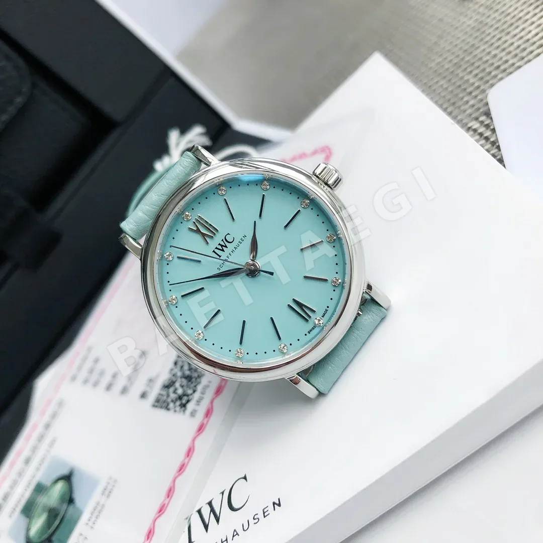 IWC 포트피노 라이트블루 다이얼 여성 시계 상세 이미지 3