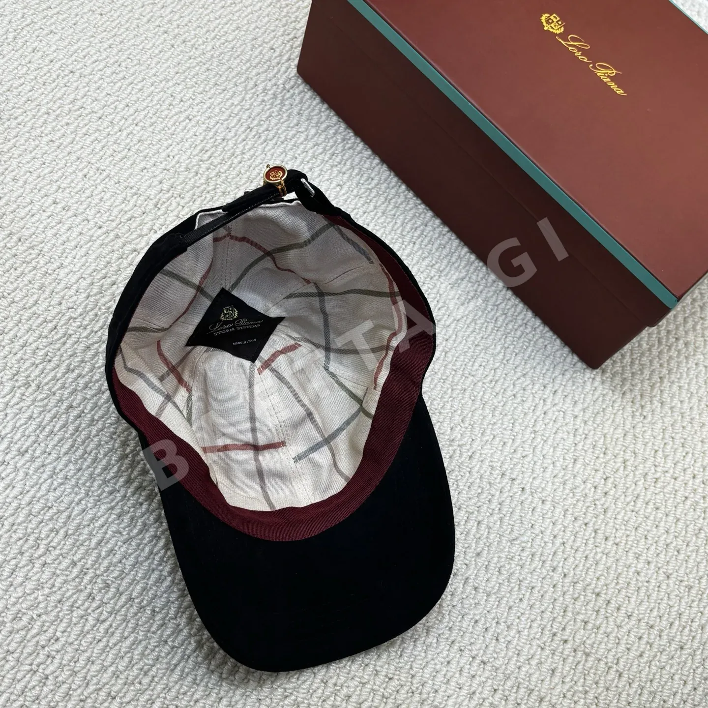 로로피아나 스웨이드 베이스볼 캡 상세 이미지 6