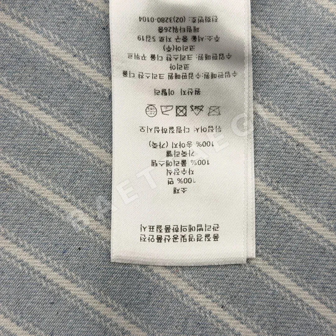디올 워시드 스트라이프 데님 긴팔 셔츠 상세 이미지 9