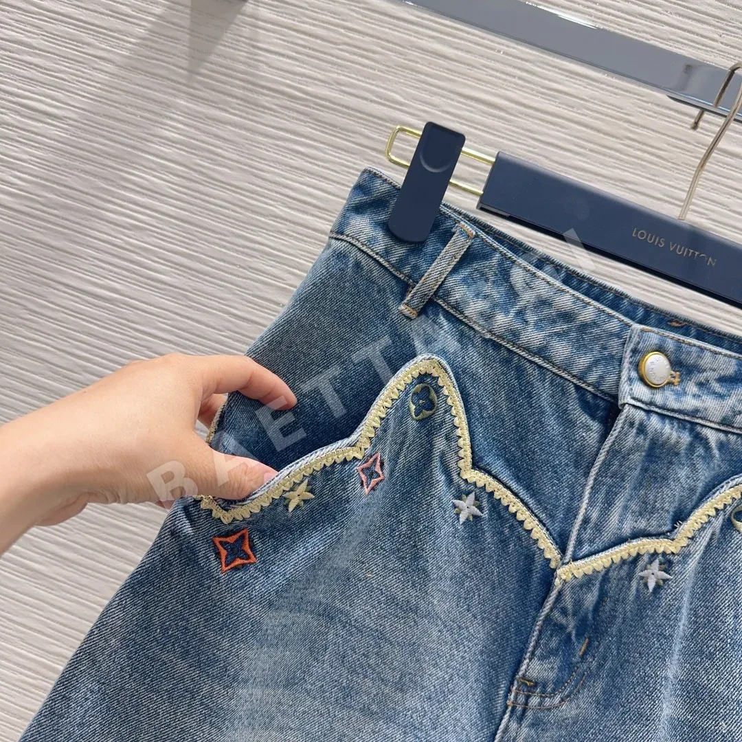 루이비통 여성 데님 반바지 상세 이미지 3