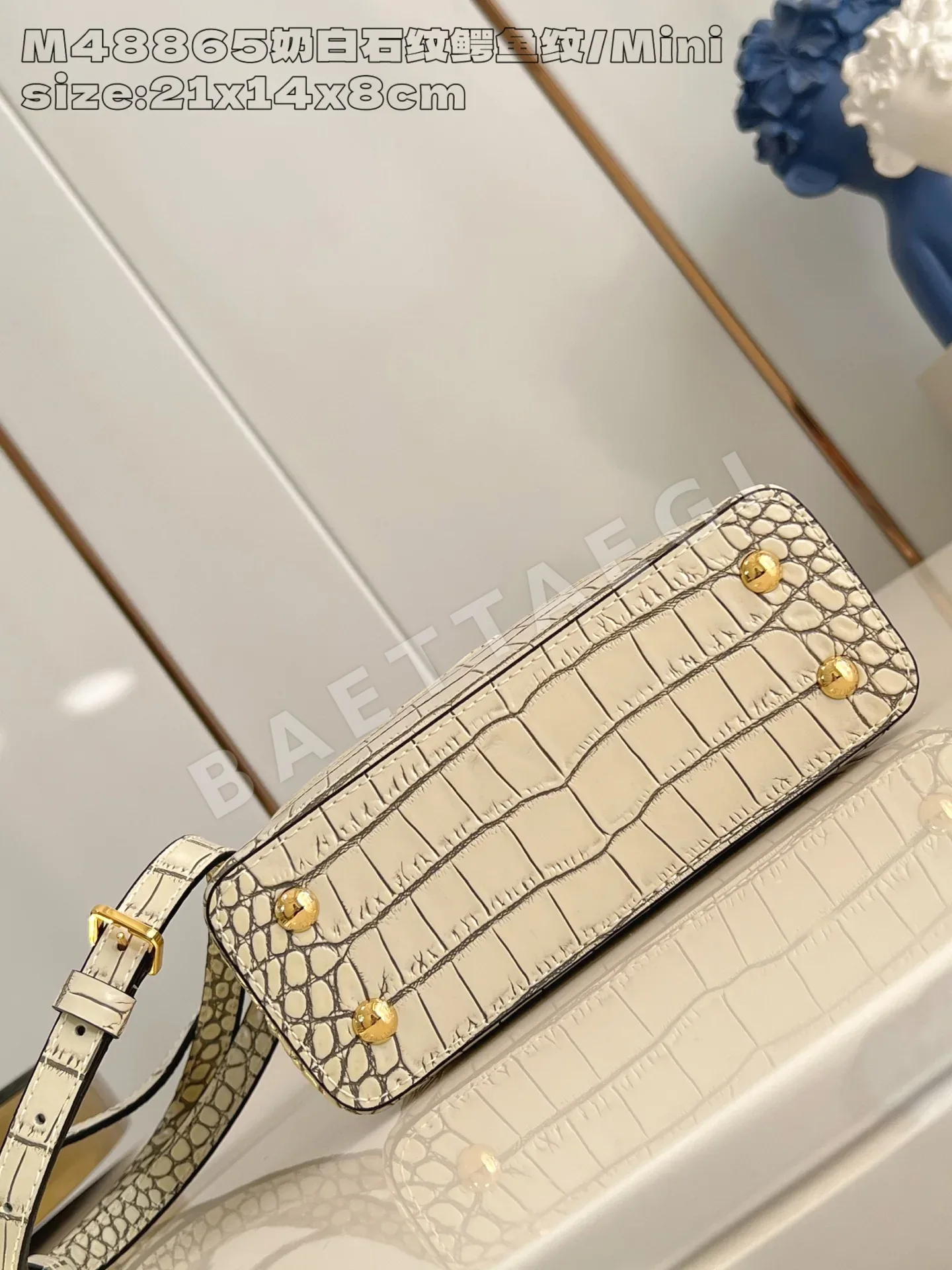 루이비통 카푸신 미니 악어가죽 핸드백 M48865 상세 이미지 5