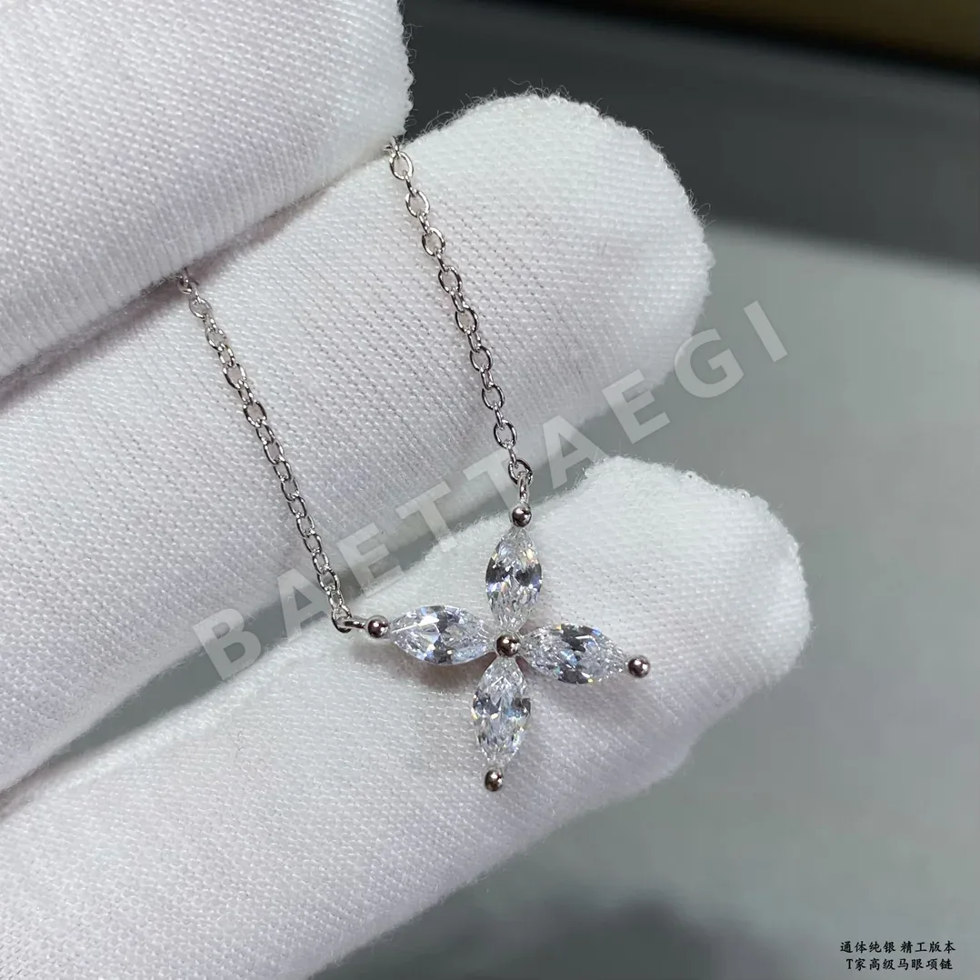 티파니 마키즈 컷 925 스털링 실버 목걸이 상세 이미지 2