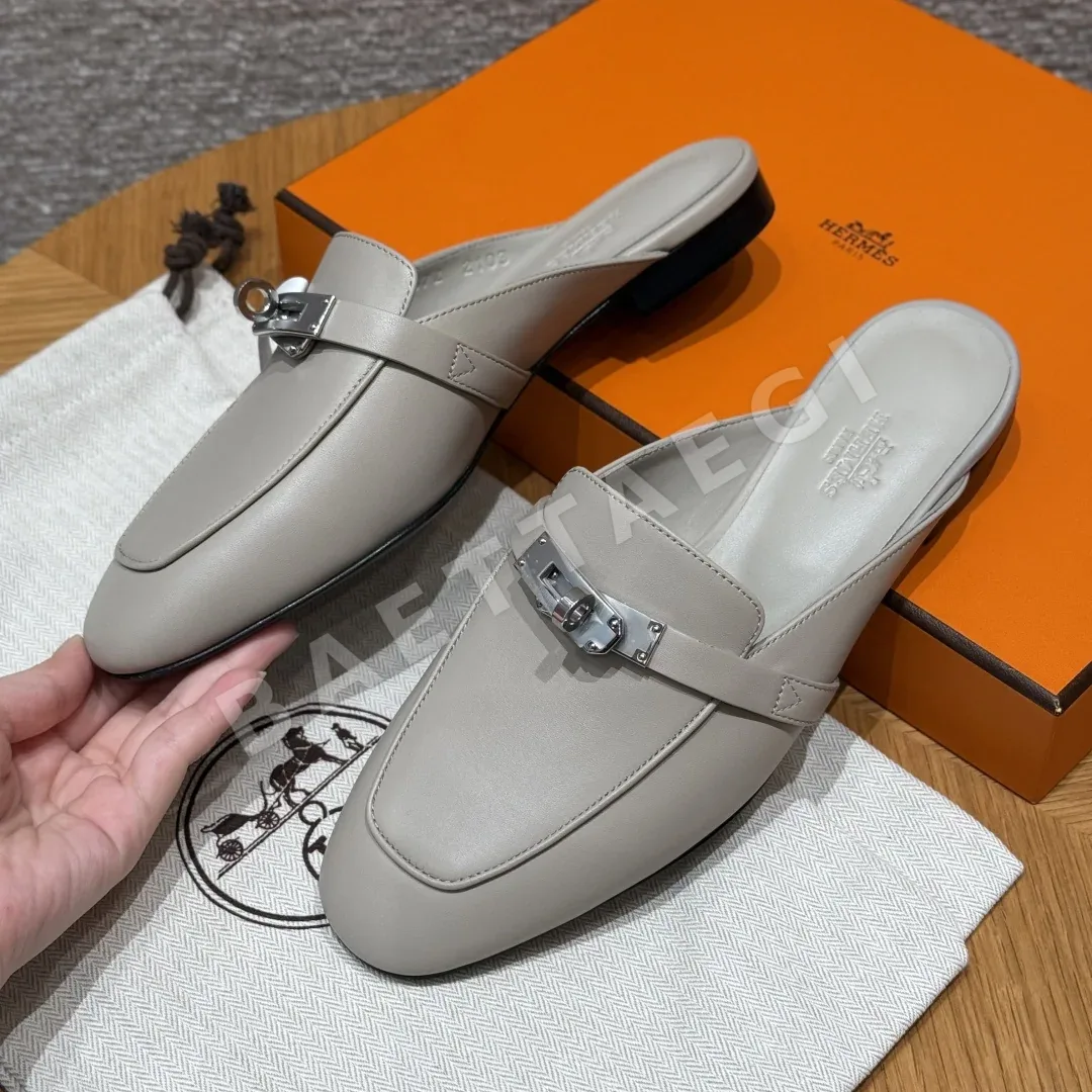 에르메스 샌들 Goatskin 페블 베이지 상세 이미지 5
