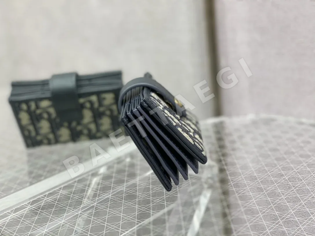 디올 오블리크 모노그램 아코디언 카드홀더 지갑 상세 이미지 3