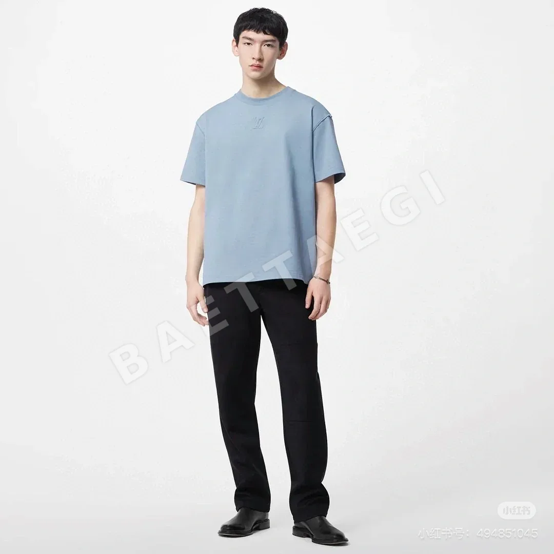 루이비통 여성 엠보스 반팔 티셔츠 52067