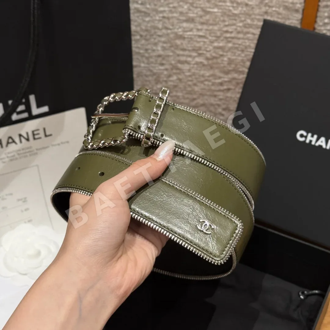 샤넬 양면 가죽 체인 벨트 상세 이미지 3