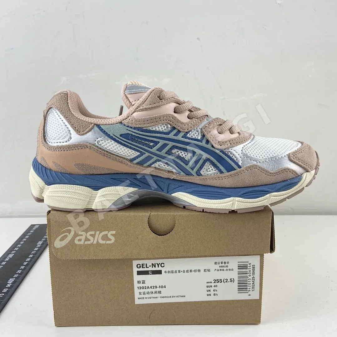 아식스 [HP] 젤 NYC 1202A429-104 200210 Asics Gel-NYC Cream Grey Floss Salmon 상세 이미지 6