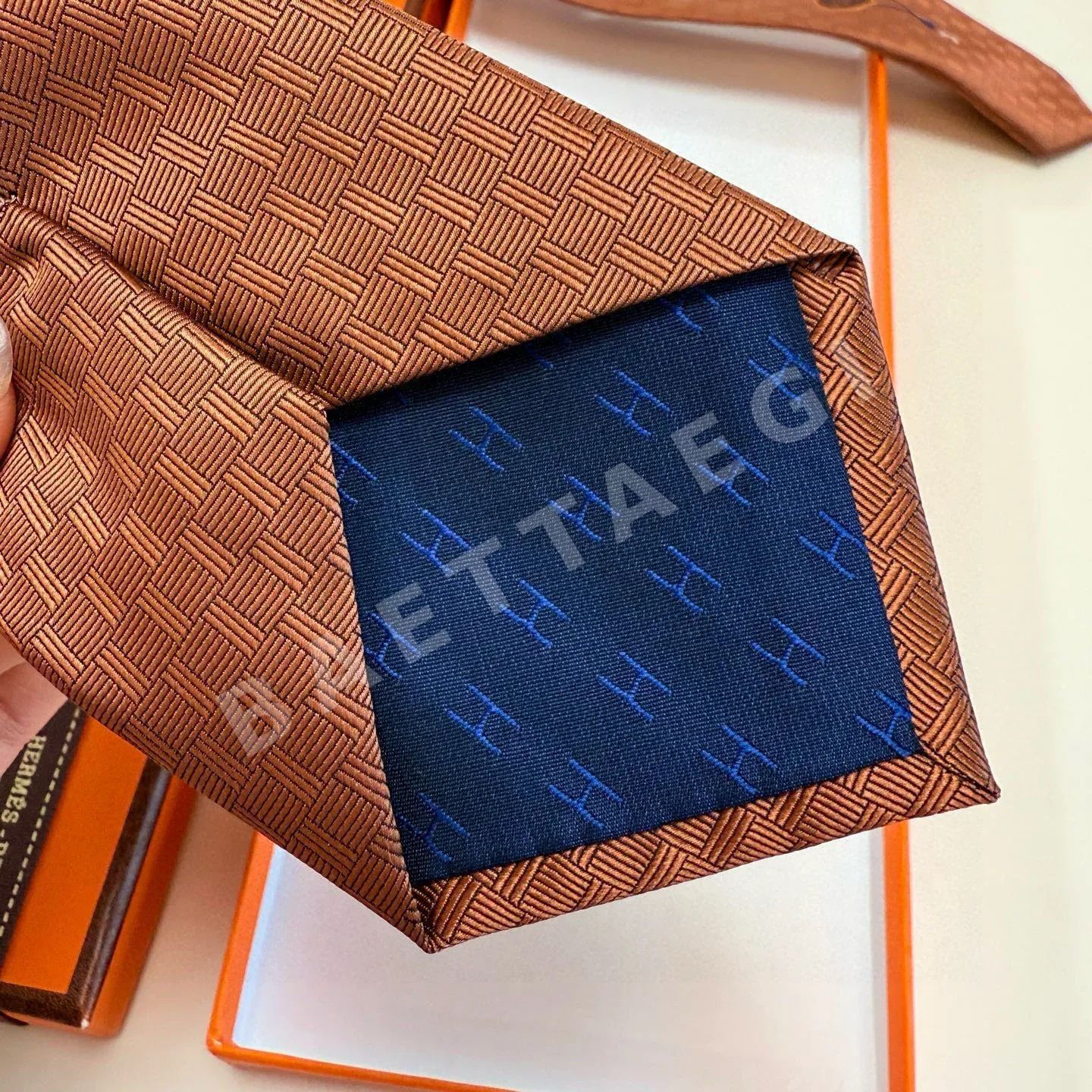 에르메스 행복의 열쇠 컬러 넥타이 상세 이미지 9