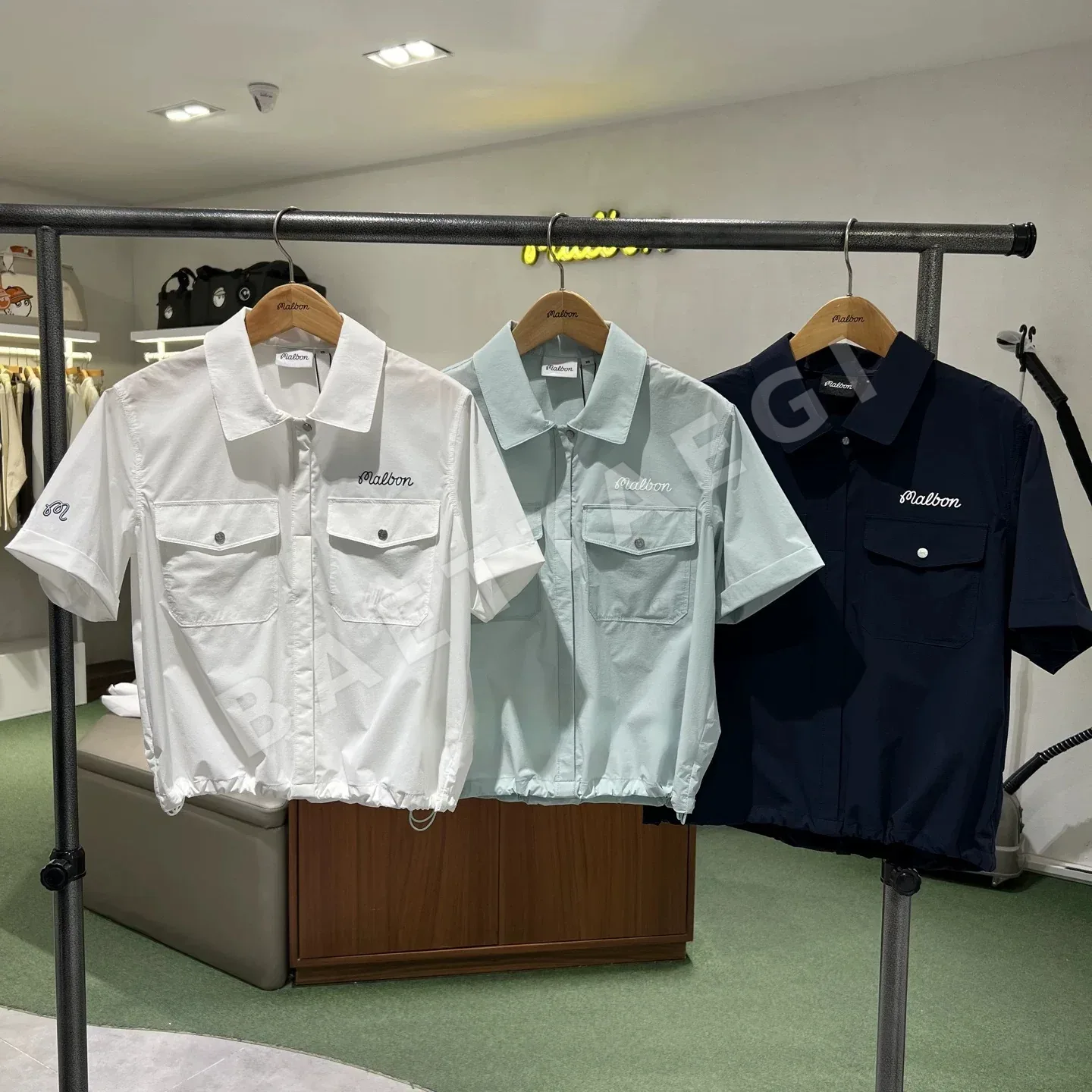말본 여성 카라 반팔 티셔츠 153860