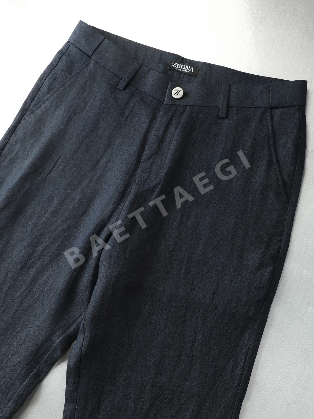 로로피아나 코튼 린넨 남성 바지 M-3XL 상세 이미지 2