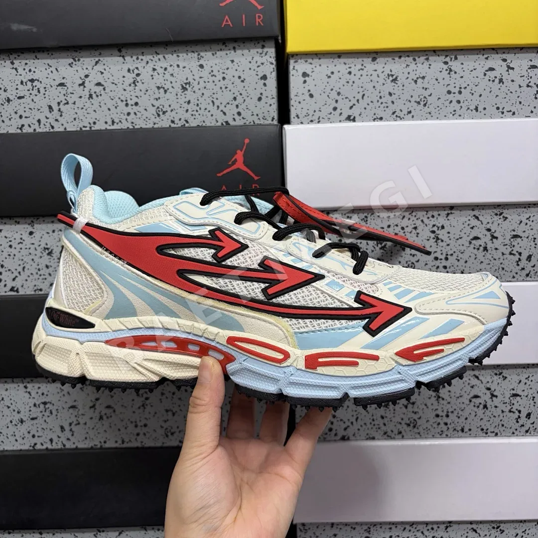 오프화이트 비 라이트 백 스카이블루 레드 202428 Off White Be Right Back 상세 이미지 10