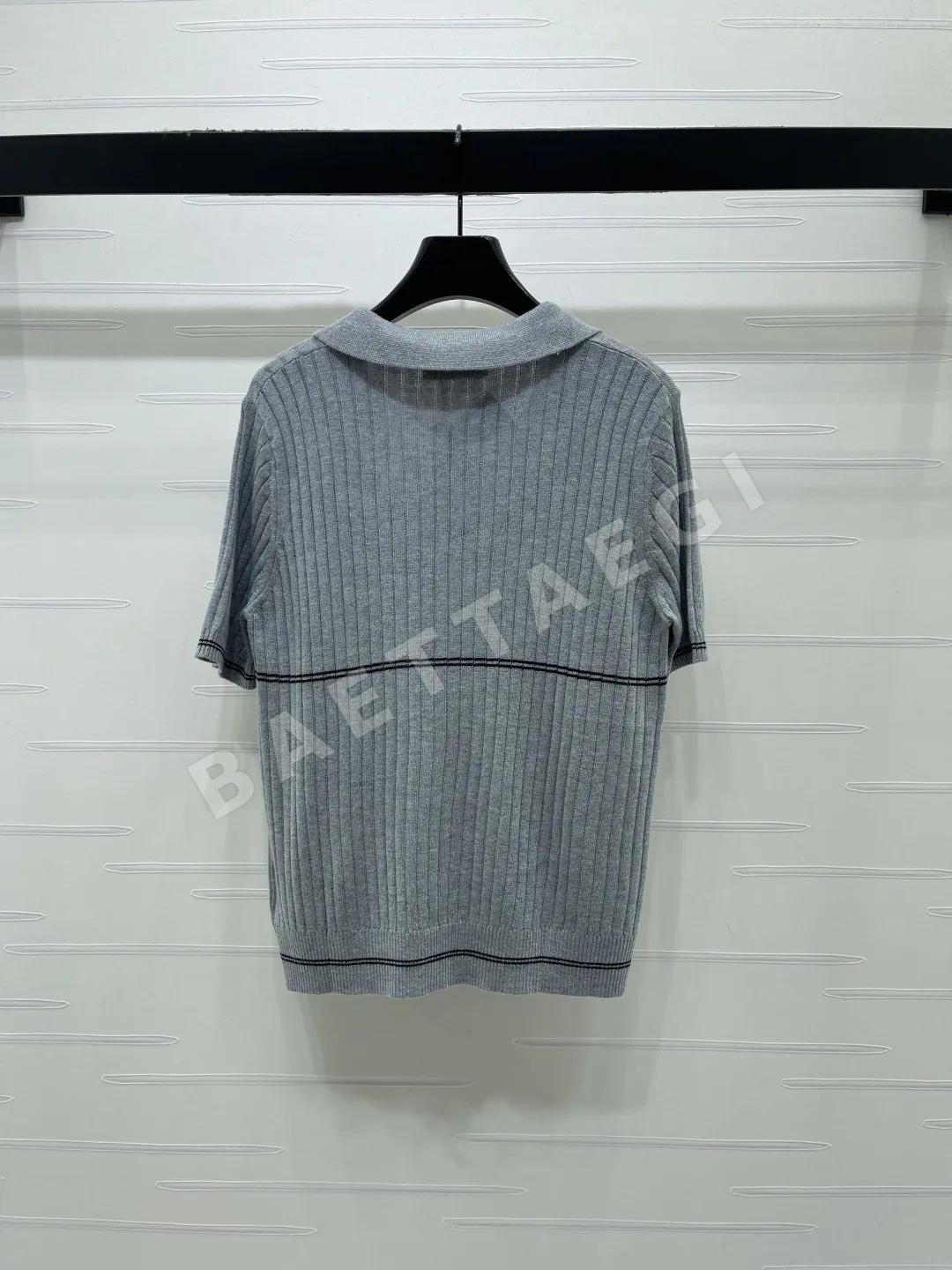 미우미우 스카프 카라 니트 반팔 탑 상세 이미지 8