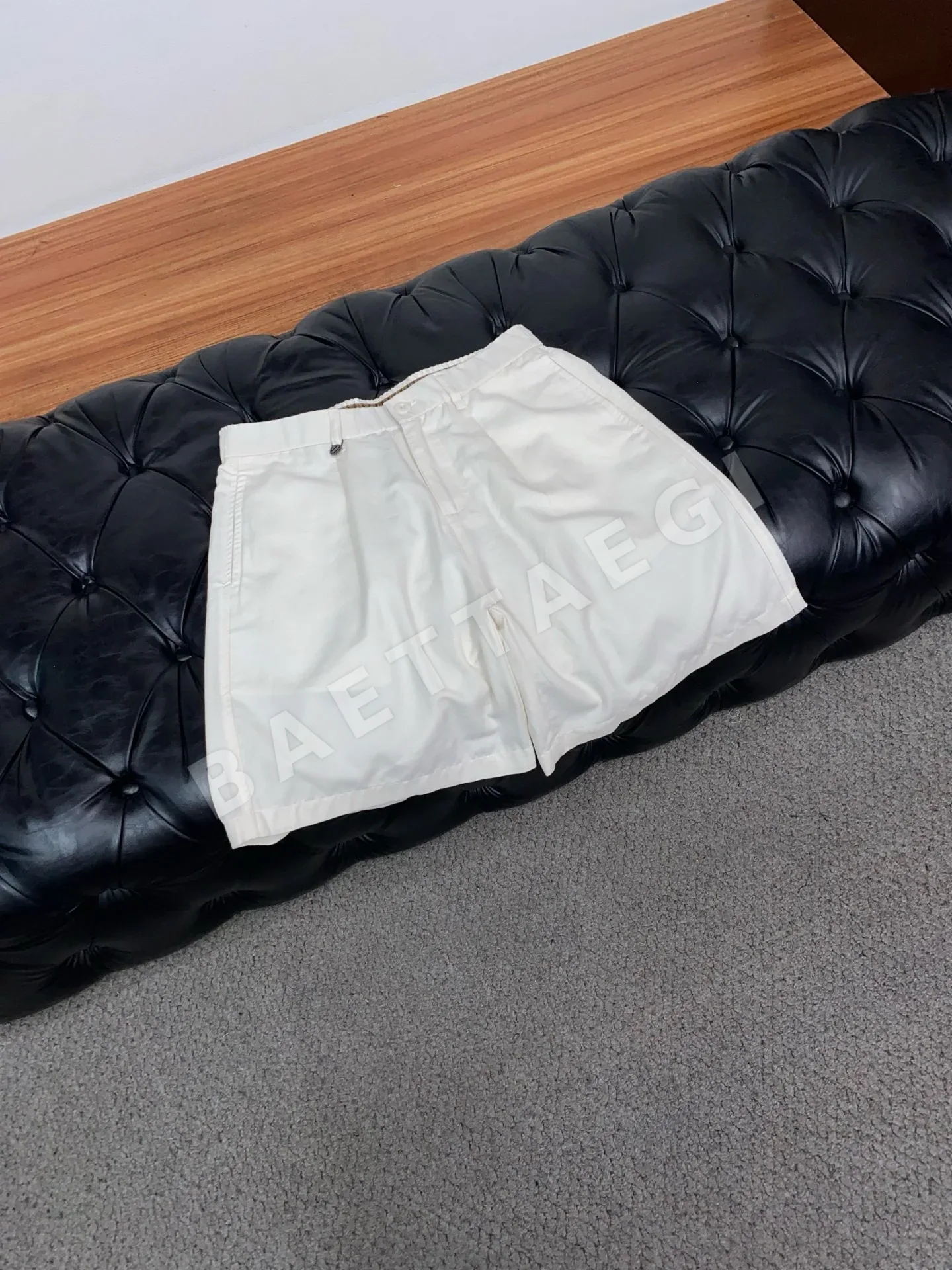 제냐 고급 코튼 캐주얼 남성 반바지 상세 이미지 6