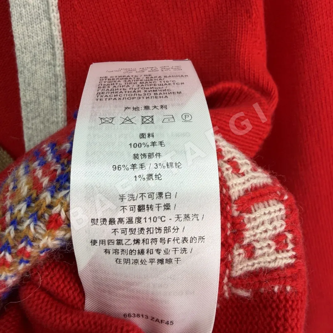 구찌 십이지 자카드 울 가디건 상세 이미지 9