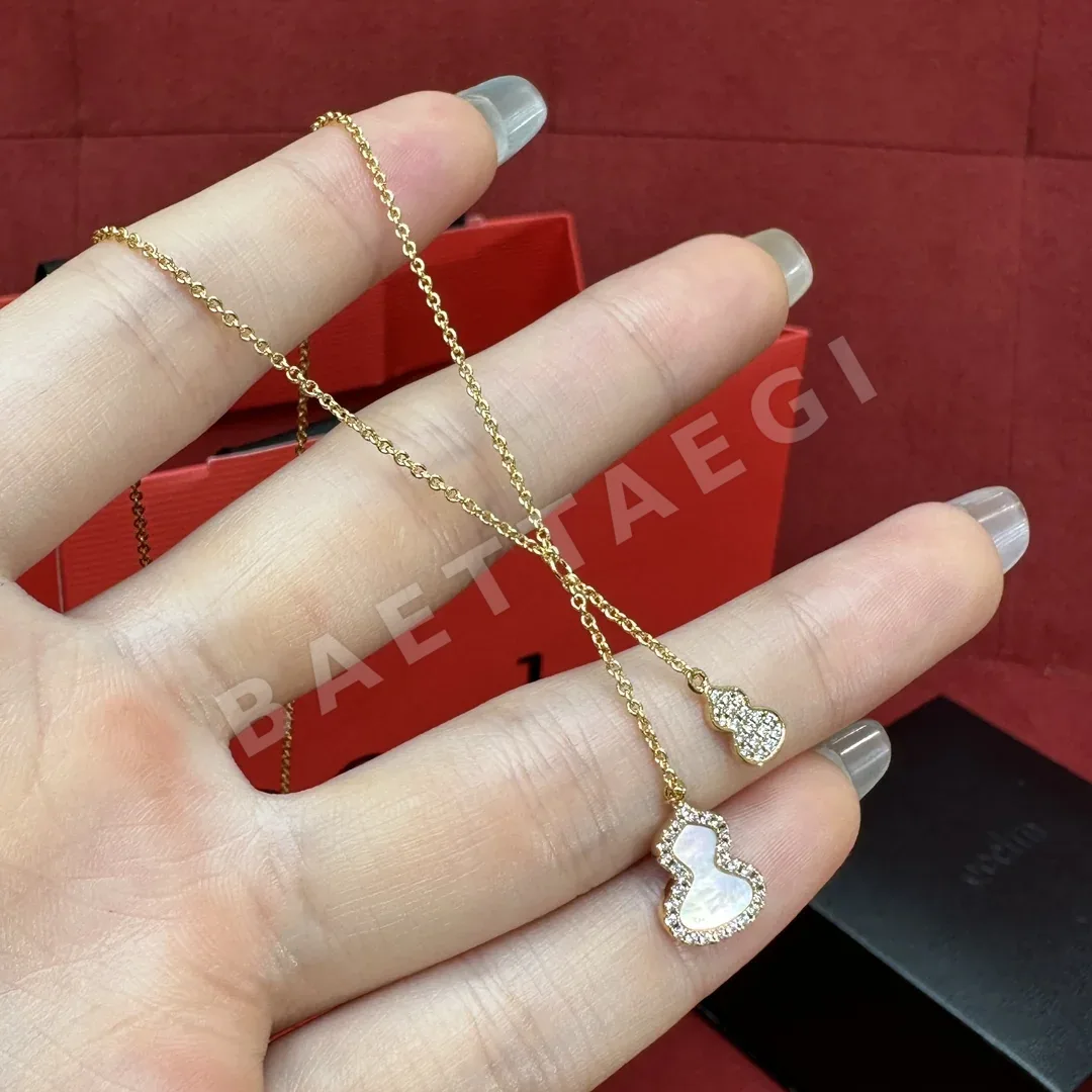 키린 쌍 표주박 다이아몬드 목걸이 178659