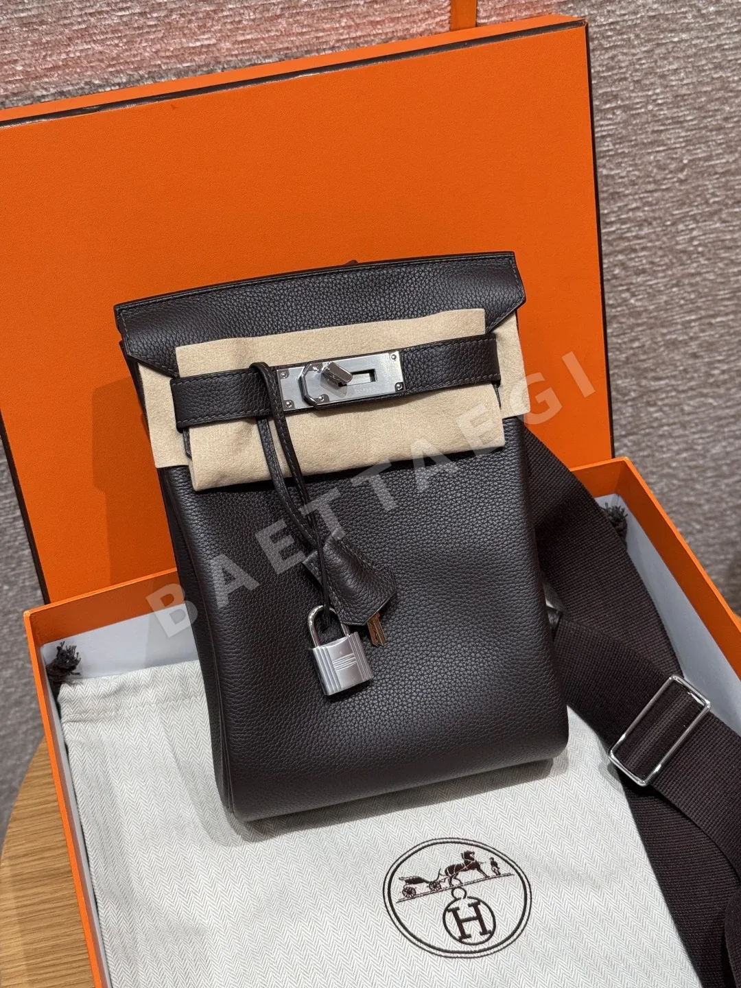 에르메스 토고 가죽 백팩 166669