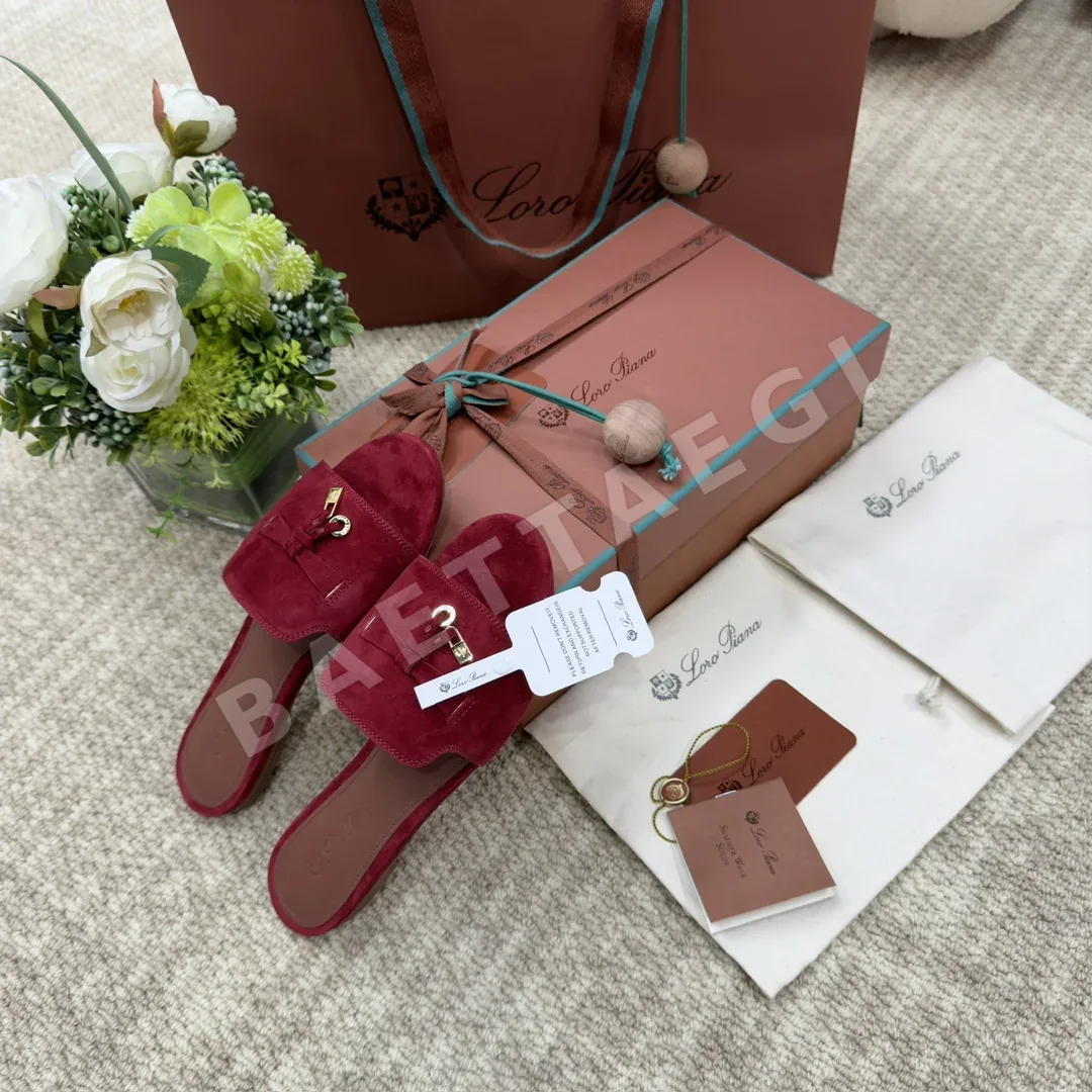로로피아나 스웨이드 키드스킨 샌들 상세 이미지 2