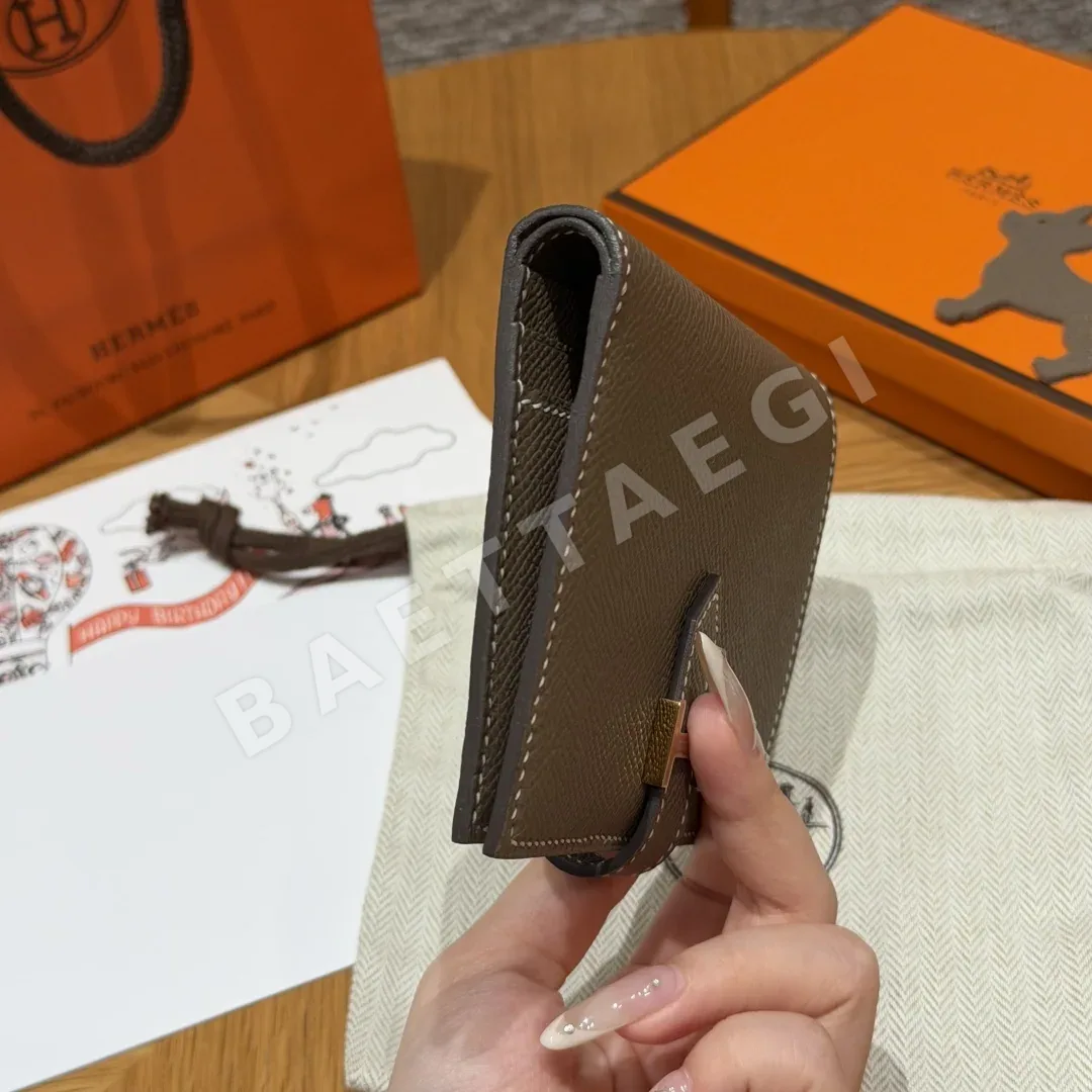 에르메스 베른 소가죽 반지갑 상세 이미지 3