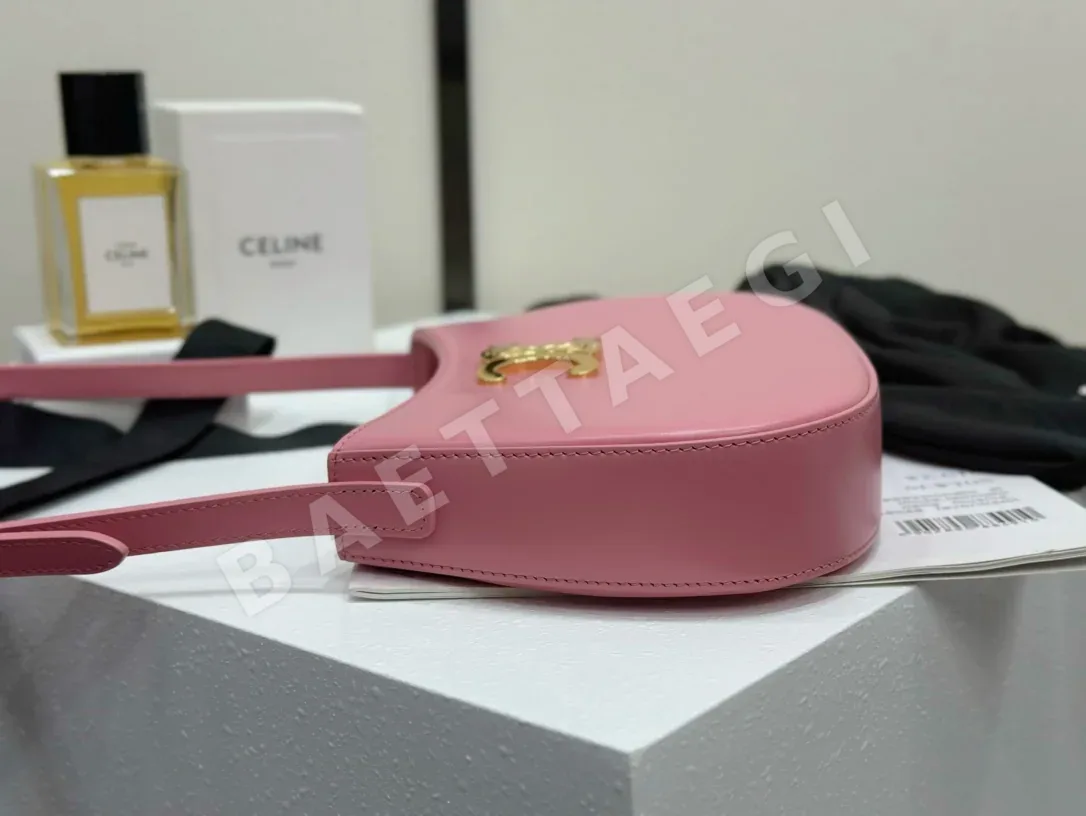 셀린느 미디엄 핑크 카프스킨 숄더백 상세 이미지 6